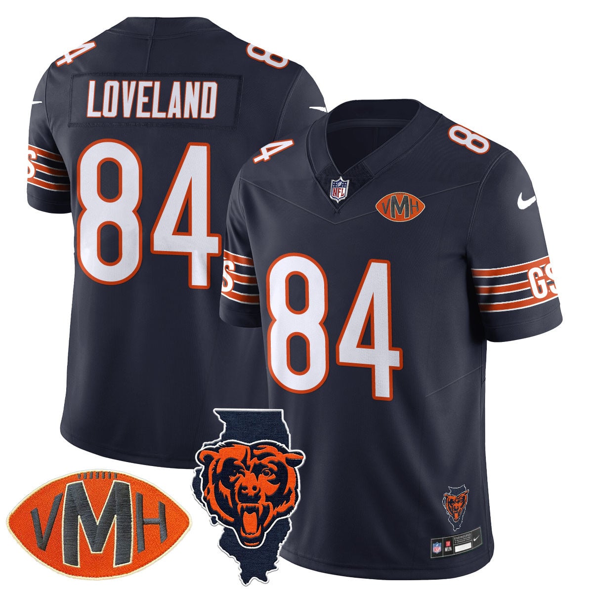 Women's Chicago Bears Honor Virginia Halas McCaskey Jersey - All Stitched
