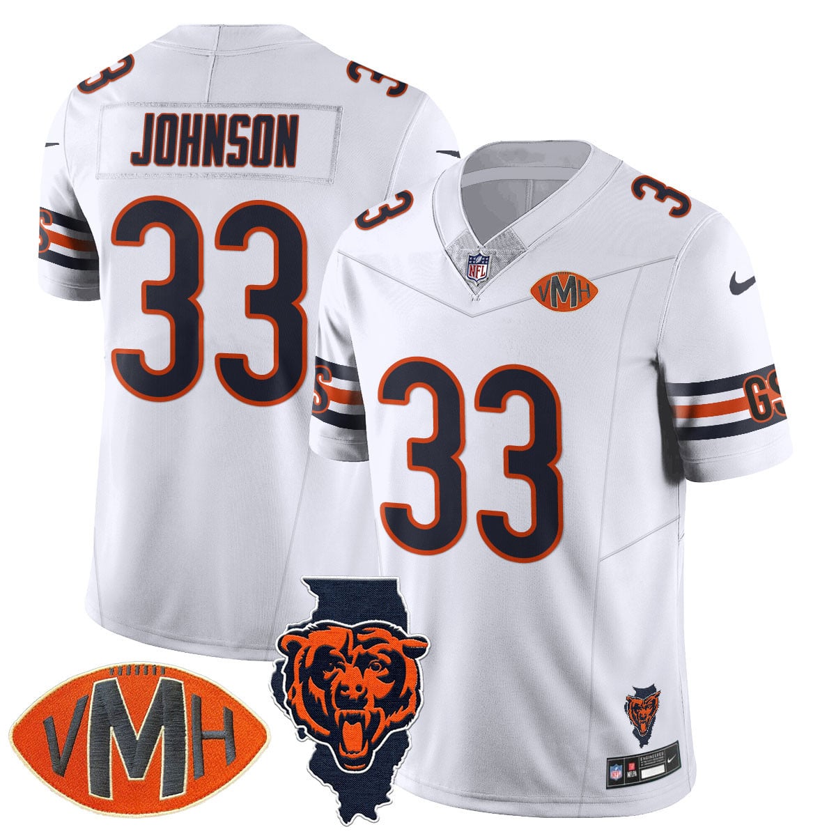 Women's Chicago Bears Honor Virginia Halas McCaskey Jersey - All Stitched