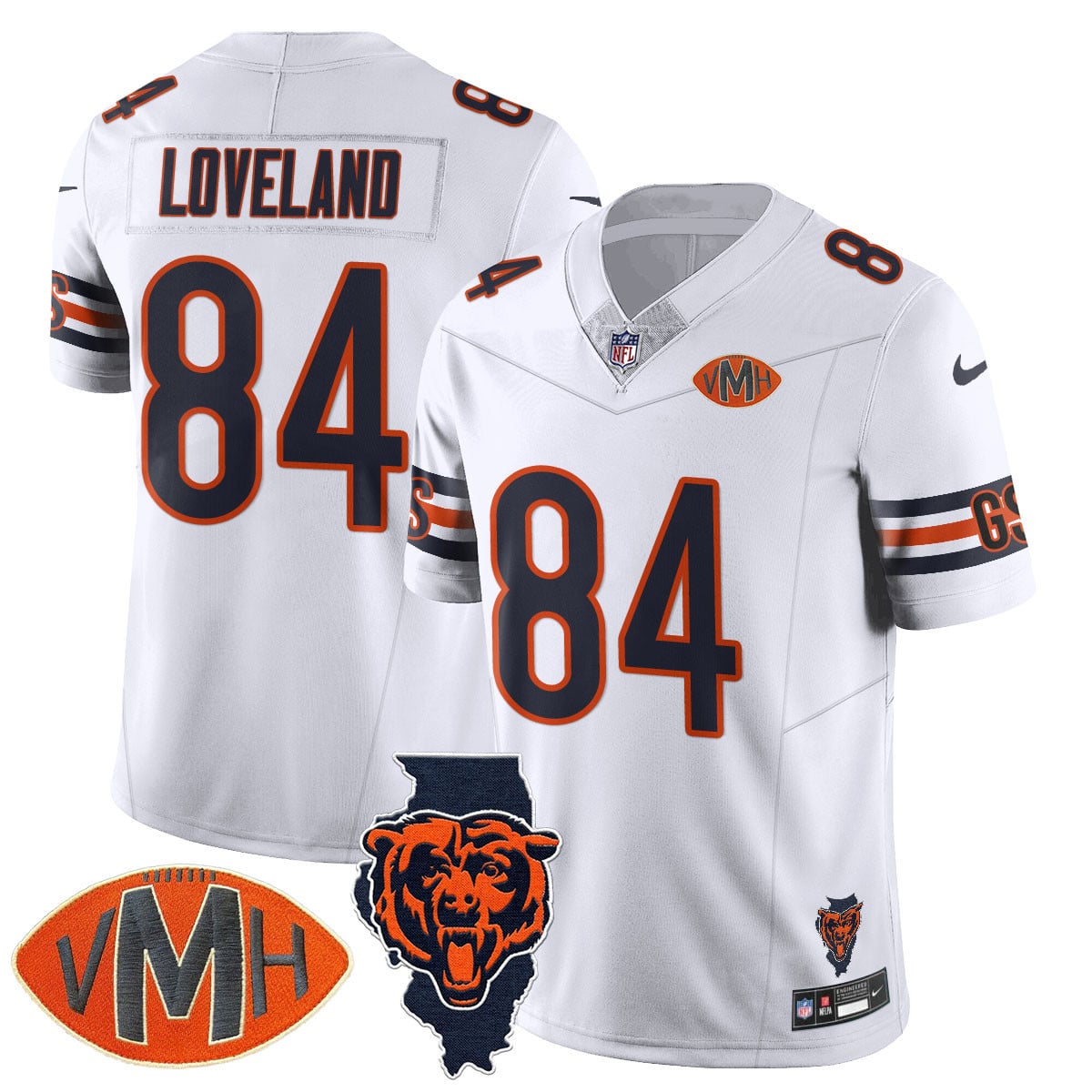 Women's Chicago Bears Honor Virginia Halas McCaskey Jersey - All Stitched