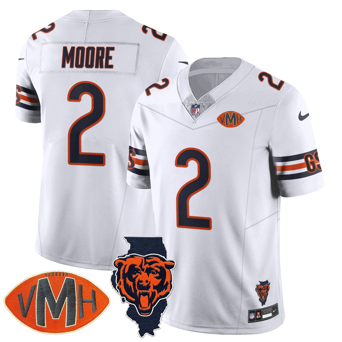 Women's Chicago Bears Honor Virginia Halas McCaskey Jersey - All Stitched