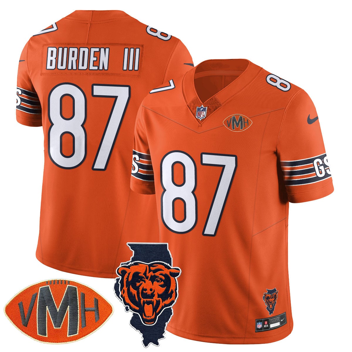 Women's Chicago Bears Honor Virginia Halas McCaskey Jersey - All Stitched