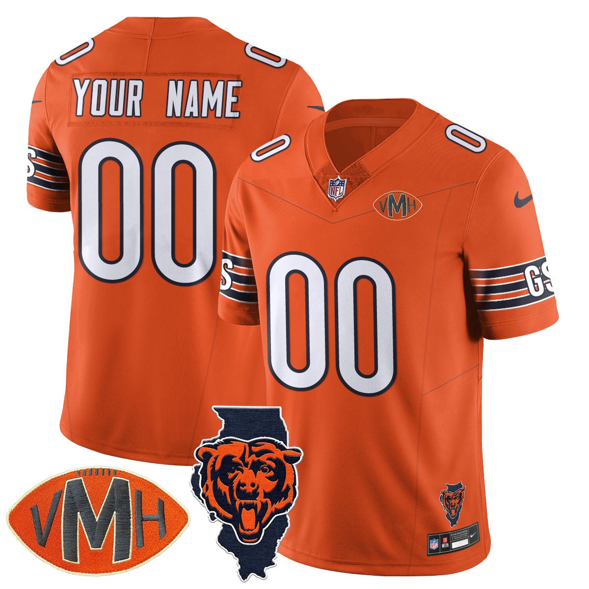 Women's Chicago Bears Honor Virginia Halas McCaskey Jersey - All Stitched