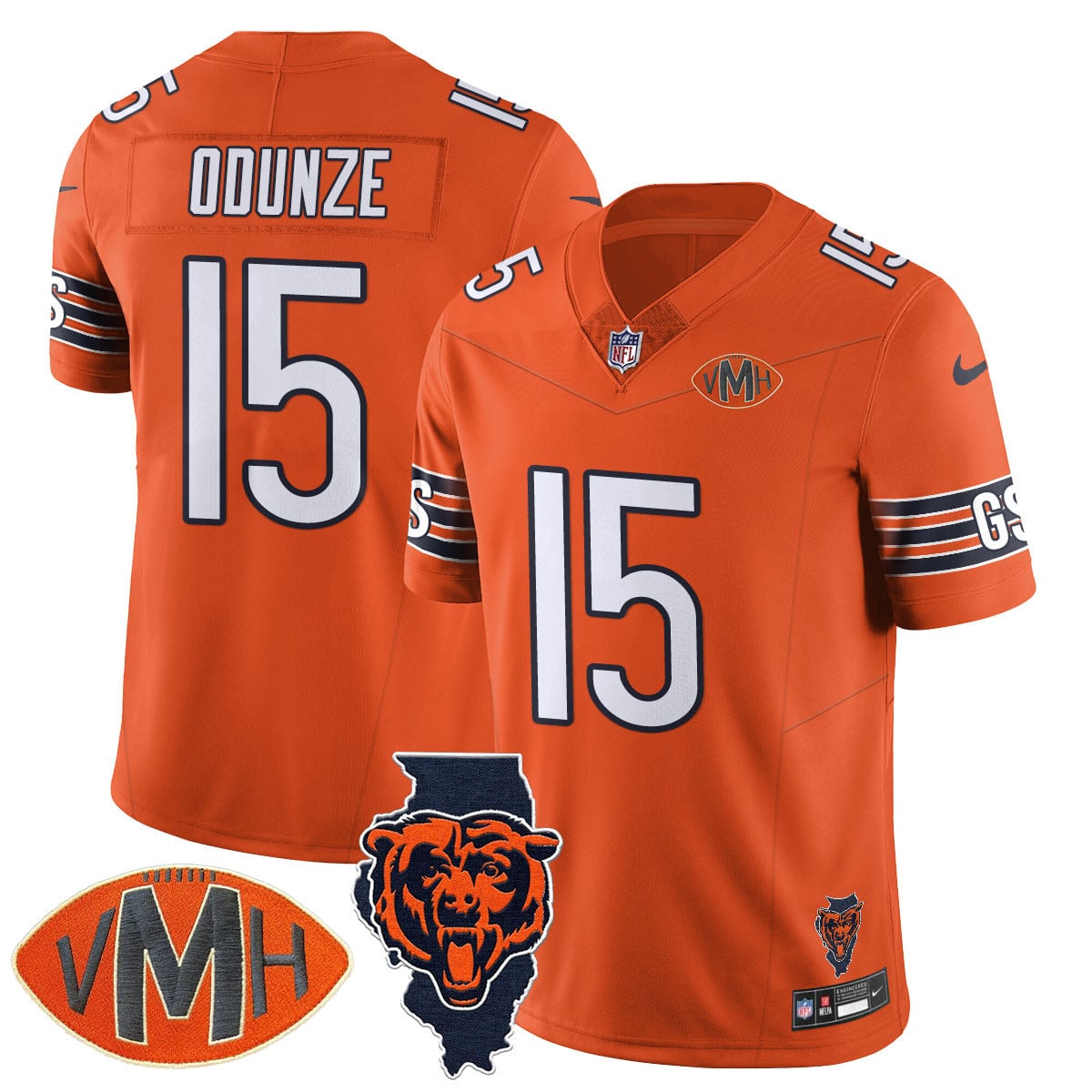 Women's Chicago Bears Honor Virginia Halas McCaskey Jersey - All Stitched