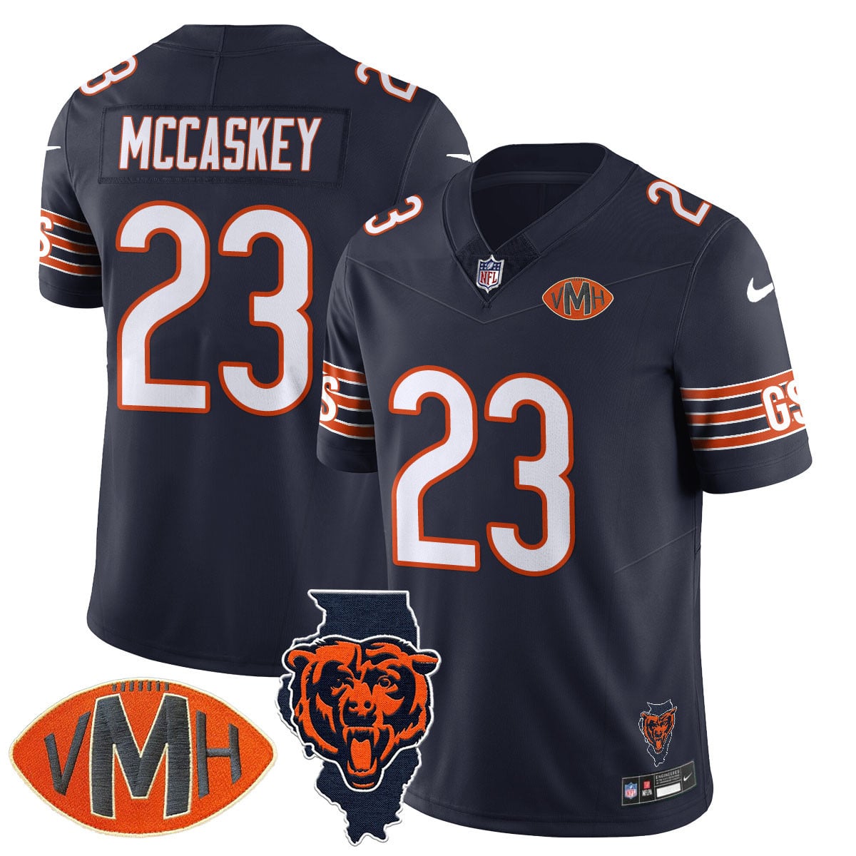 Women's Chicago Bears Honor Virginia Halas McCaskey Jersey - All Stitched