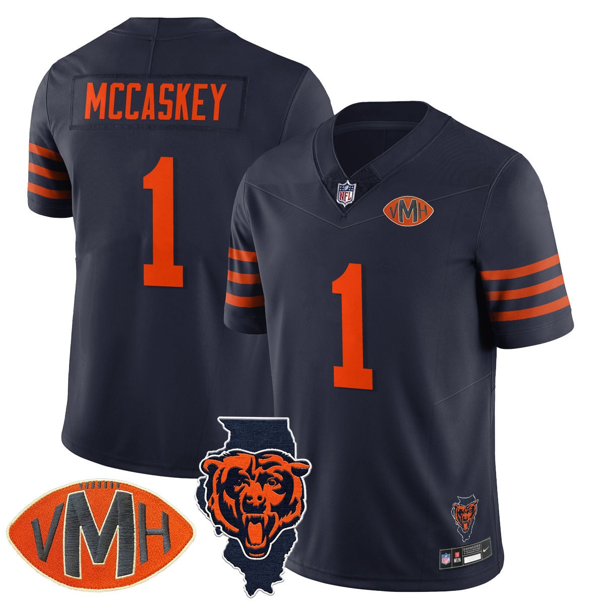 Women's Chicago Bears Honor Virginia Halas McCaskey Jersey - All Stitched