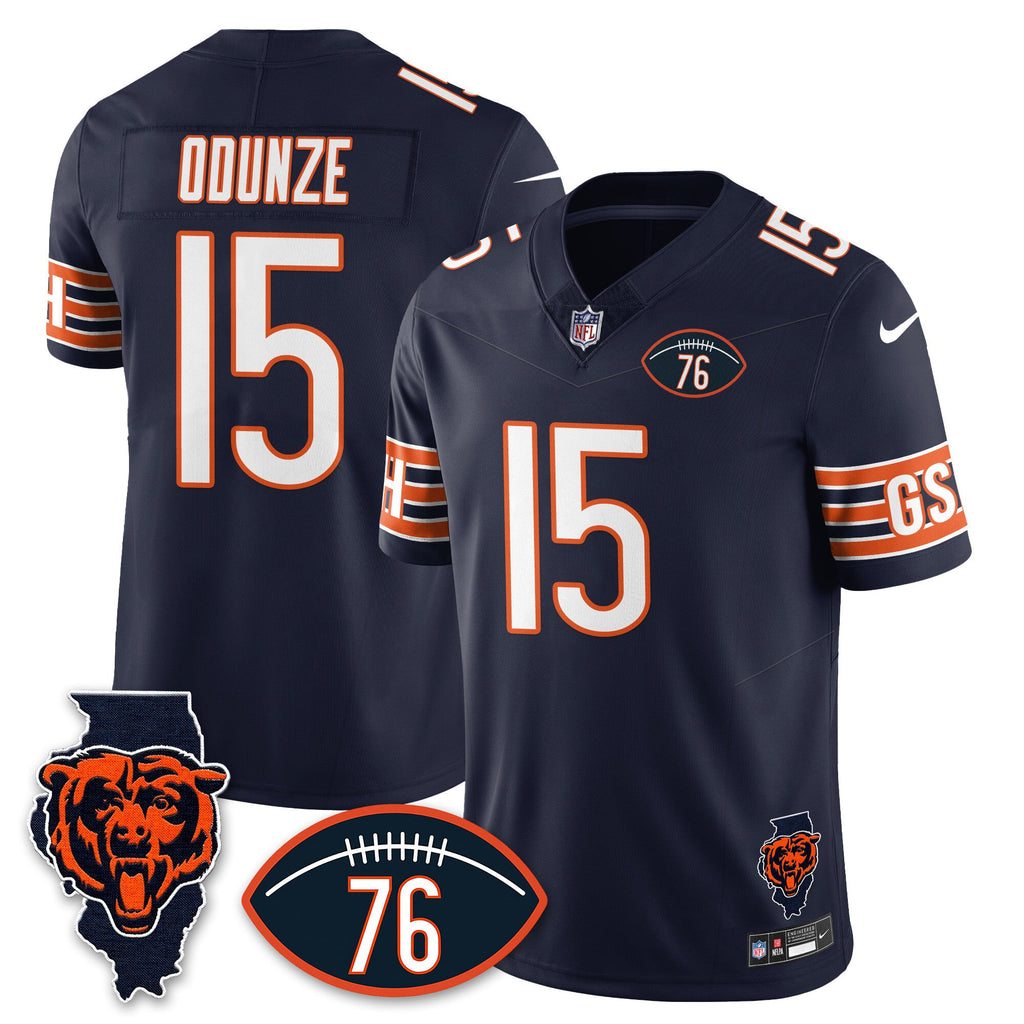Chicago Bears Honor Steve McMichael Custom Jersey - All Stitched
