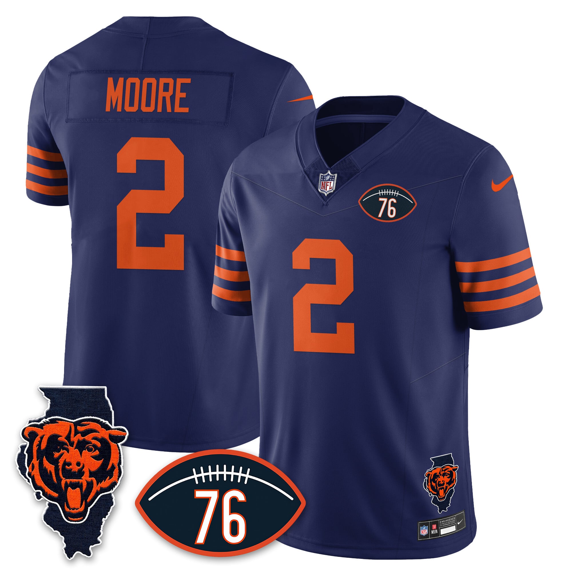 Women's Chicago Bears Honor Steve McMichael Jersey - All Stitched