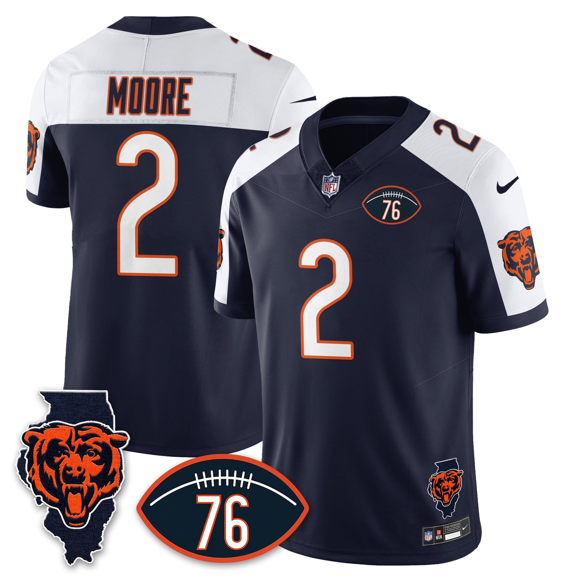 Women's Chicago Bears Honor Steve McMichael Jersey - All Stitched