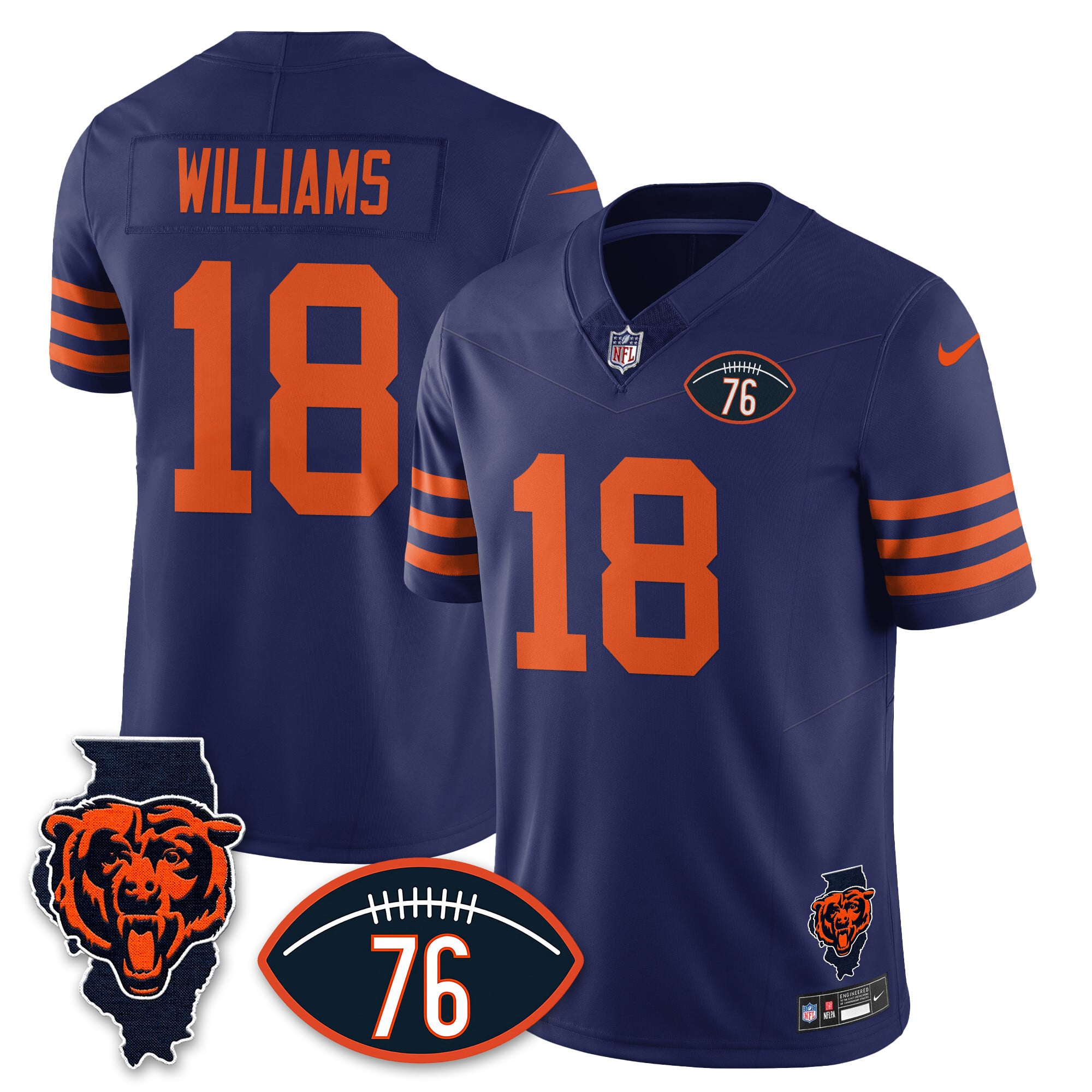 Women's Chicago Bears Honor Steve McMichael Jersey - All Stitched