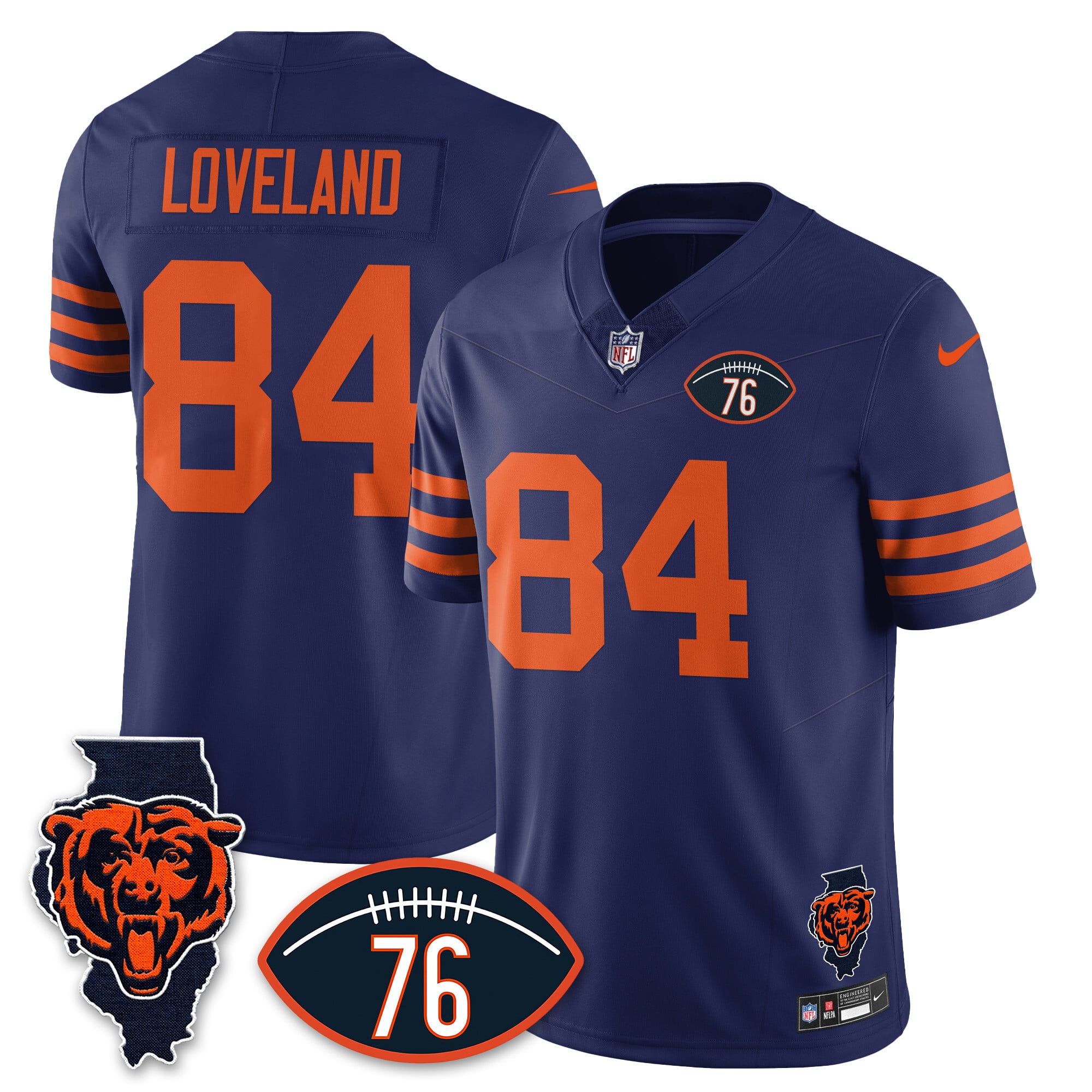 Women's Chicago Bears Honor Steve McMichael Jersey - All Stitched