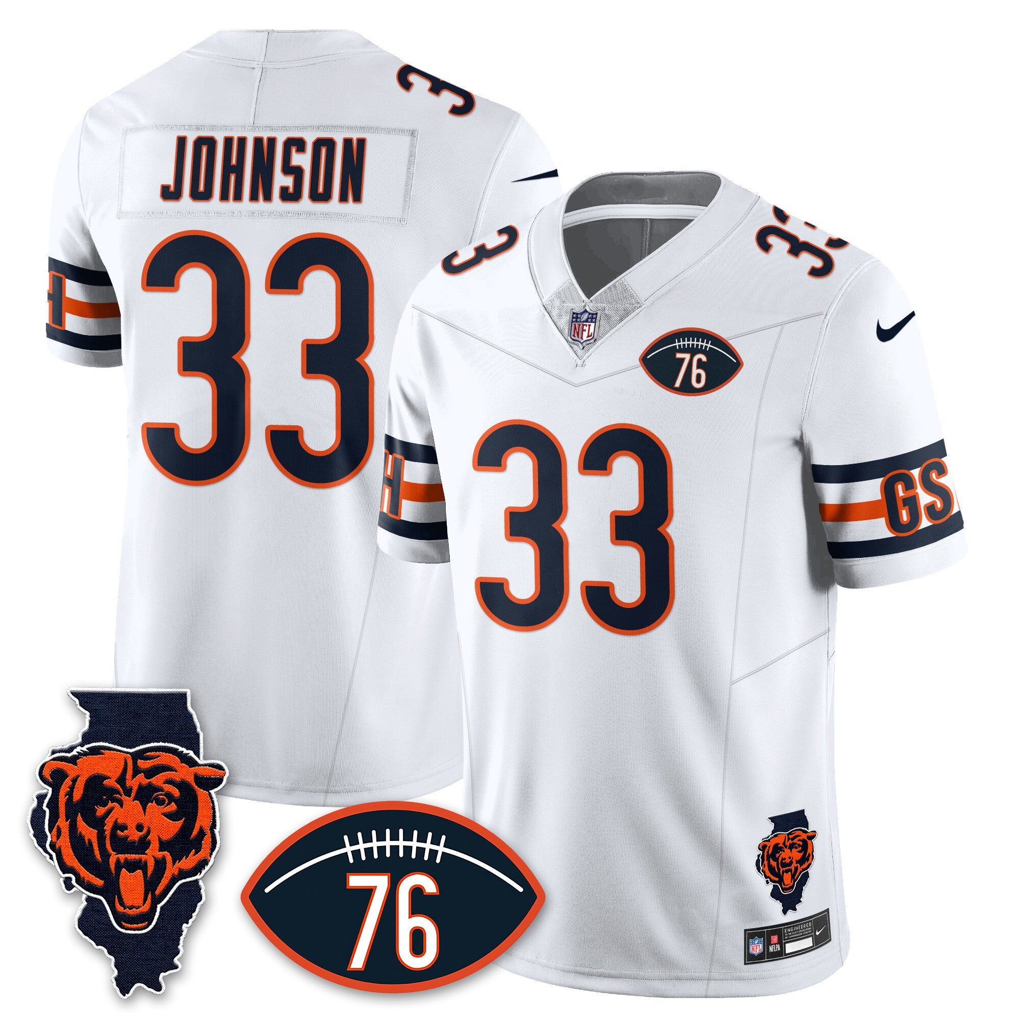 Women's Chicago Bears Honor Steve McMichael Jersey - All Stitched