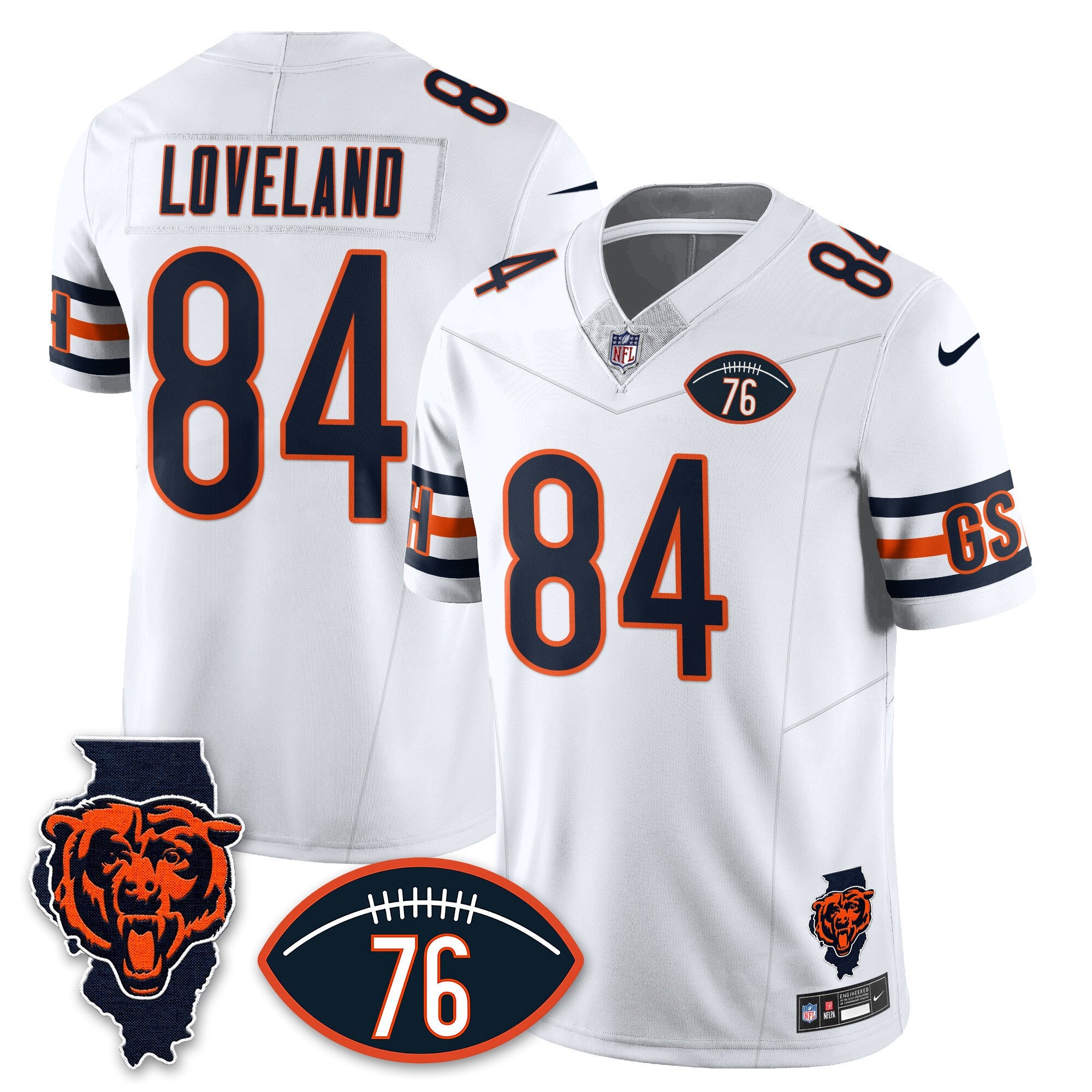 Women's Chicago Bears Honor Steve McMichael Jersey - All Stitched