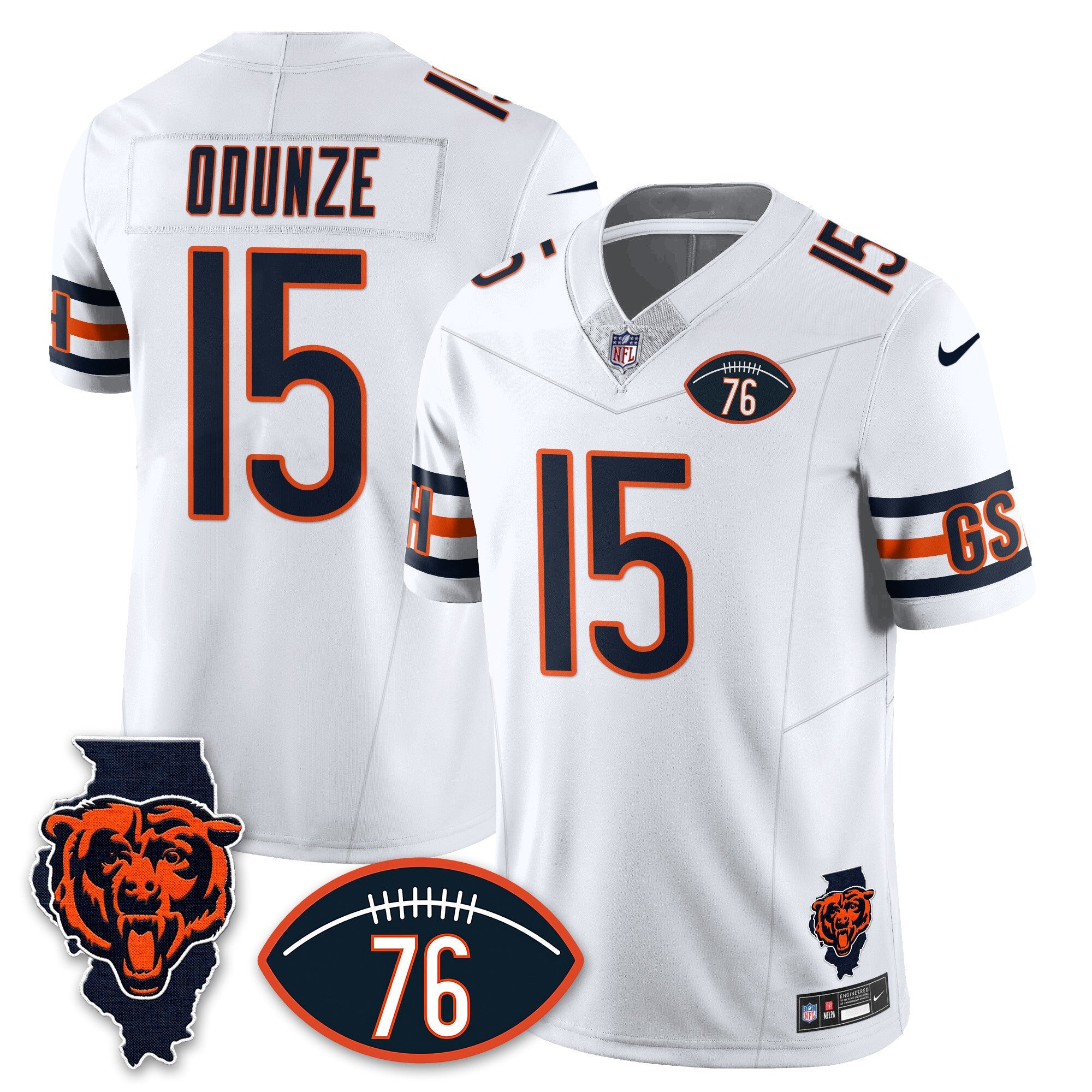 Women's Chicago Bears Honor Steve McMichael Jersey - All Stitched