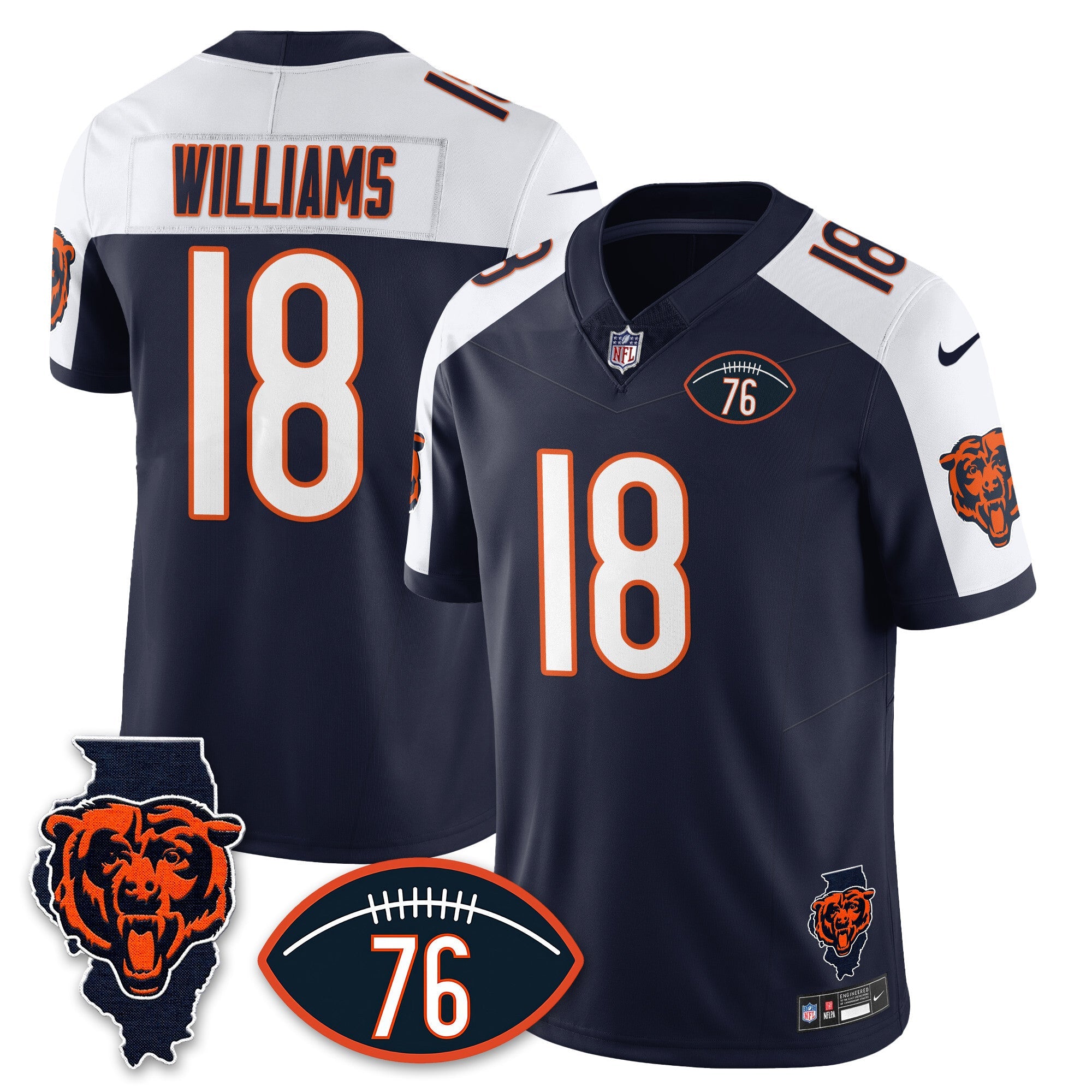 Women's Chicago Bears Honor Steve McMichael Jersey - All Stitched