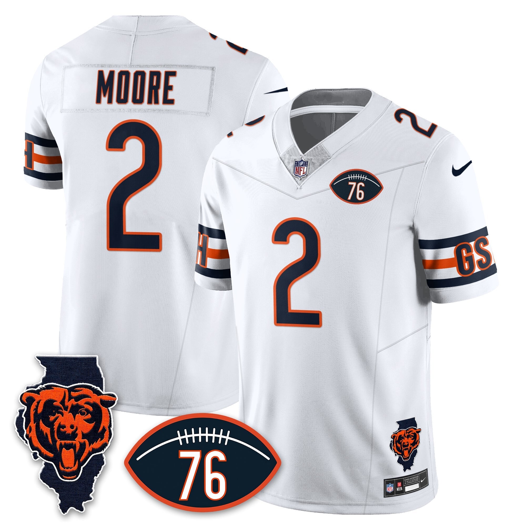Women's Chicago Bears Honor Steve McMichael Jersey - All Stitched