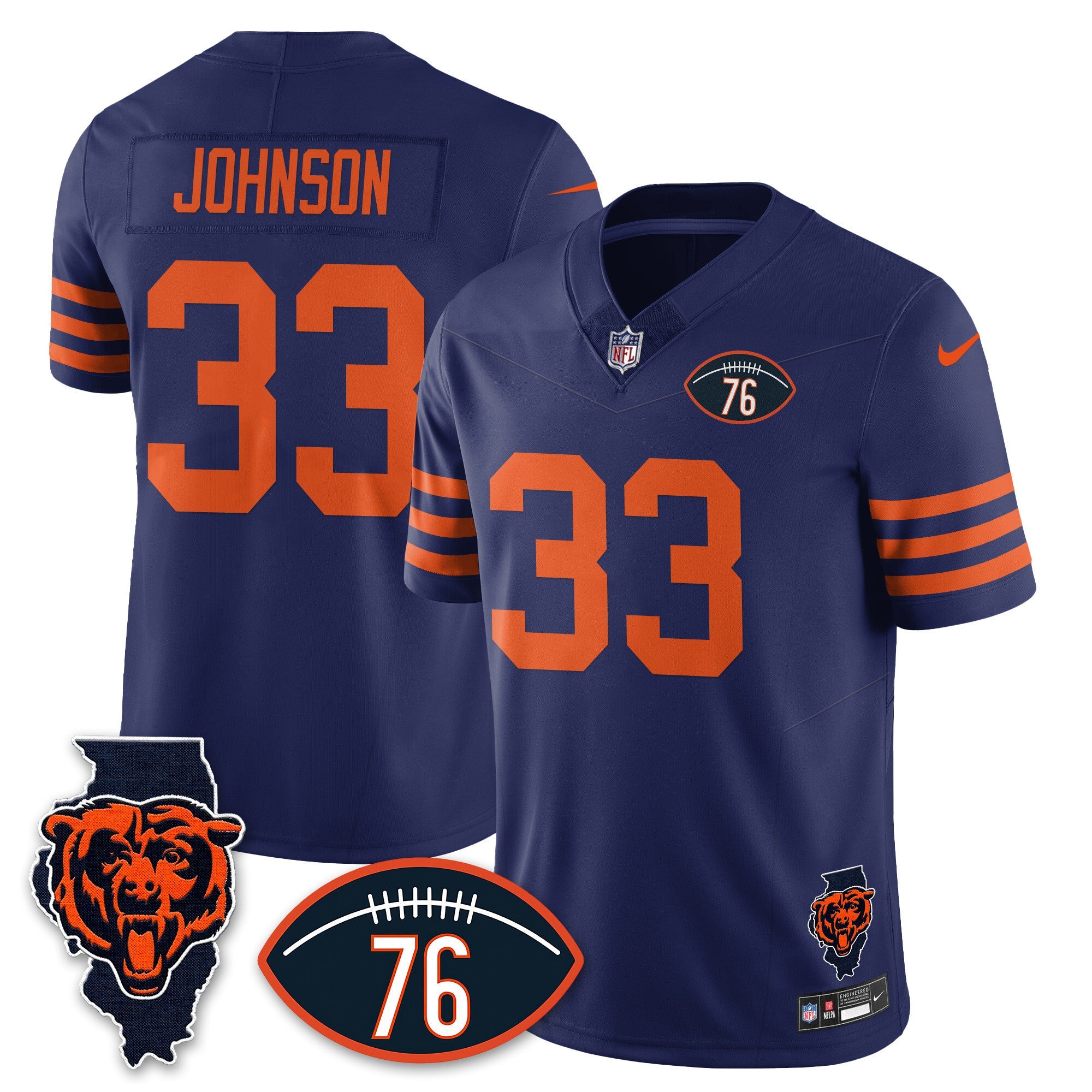 Women's Chicago Bears Honor Steve McMichael Jersey - All Stitched
