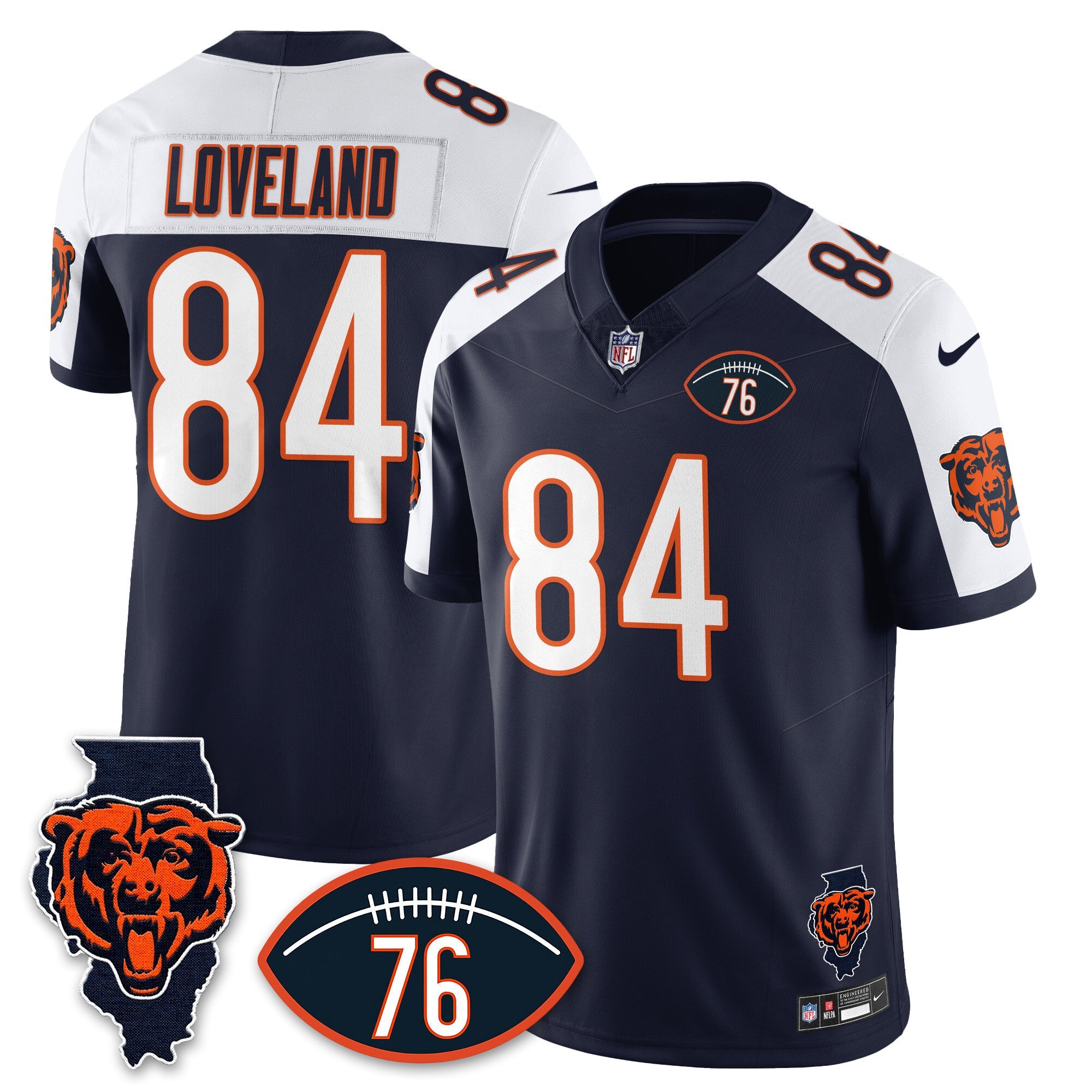 Women's Chicago Bears Honor Steve McMichael Jersey - All Stitched