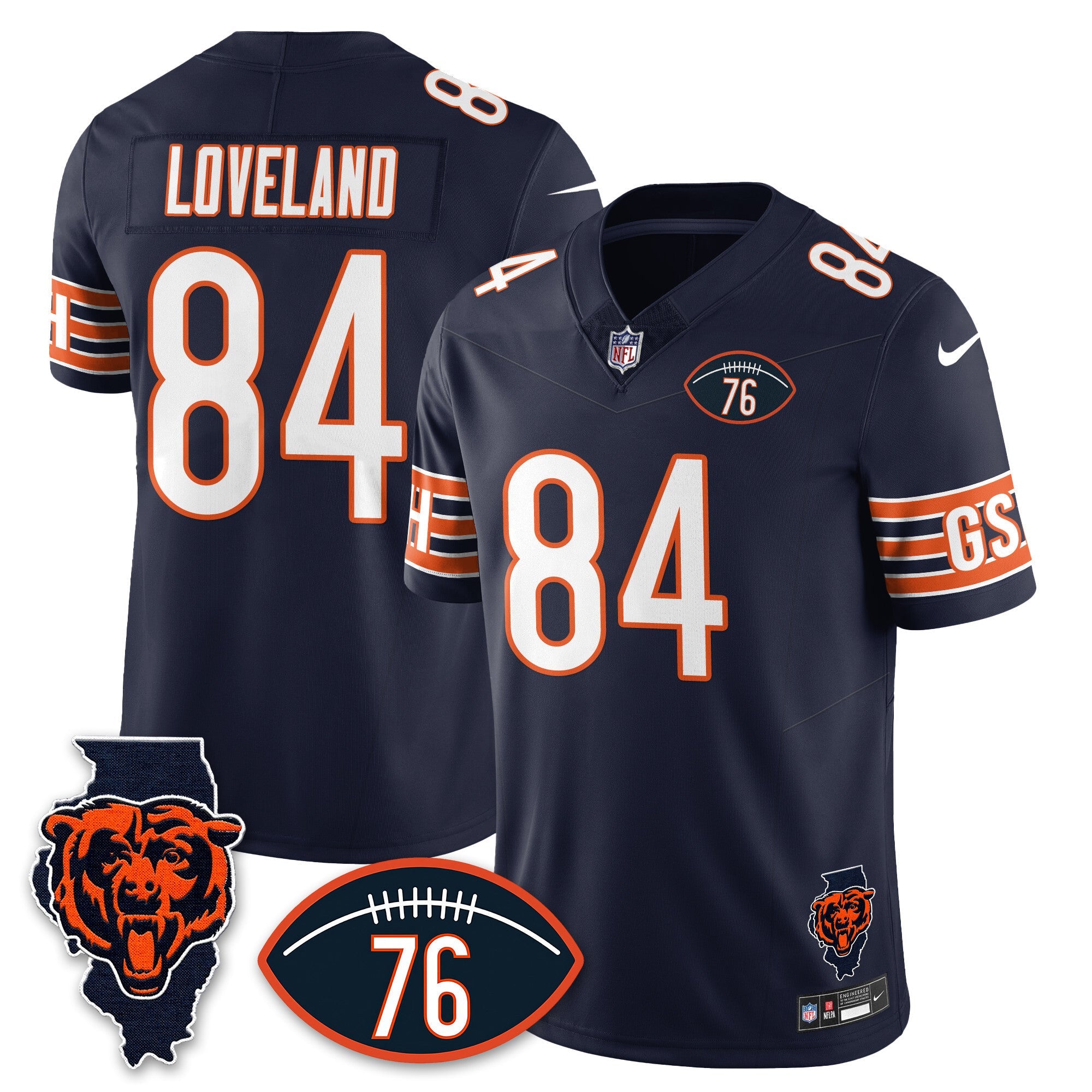 Women's Chicago Bears Honor Steve McMichael Jersey - All Stitched