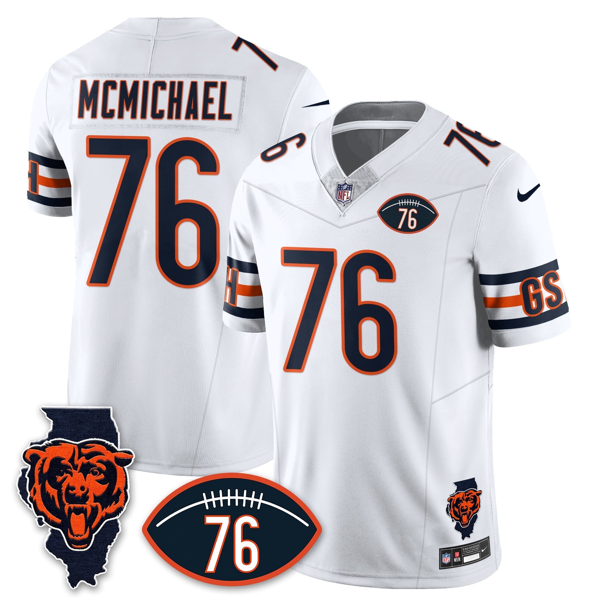 Women's Chicago Bears Honor Steve McMichael Jersey - All Stitched