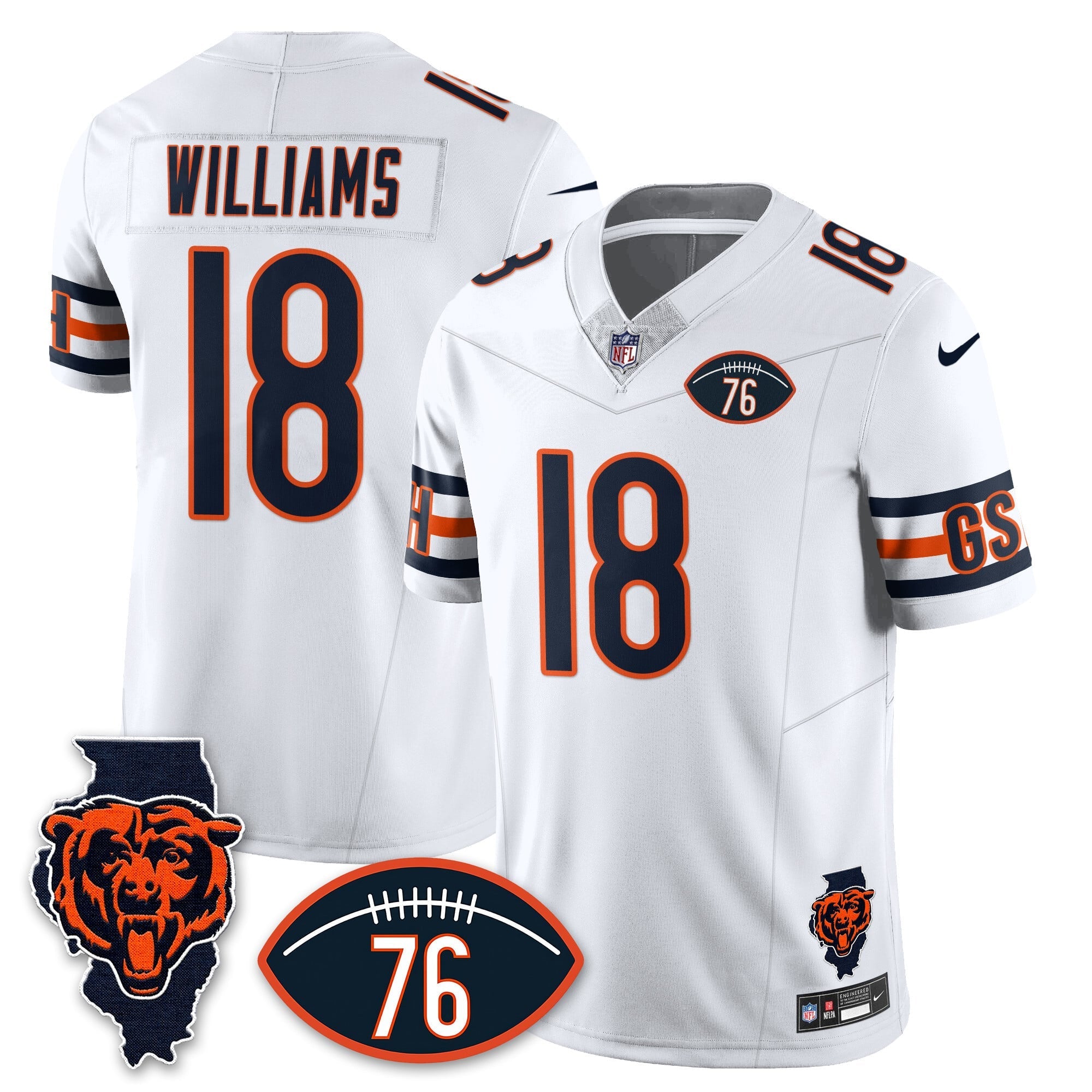 Women's Chicago Bears Honor Steve McMichael Jersey - All Stitched
