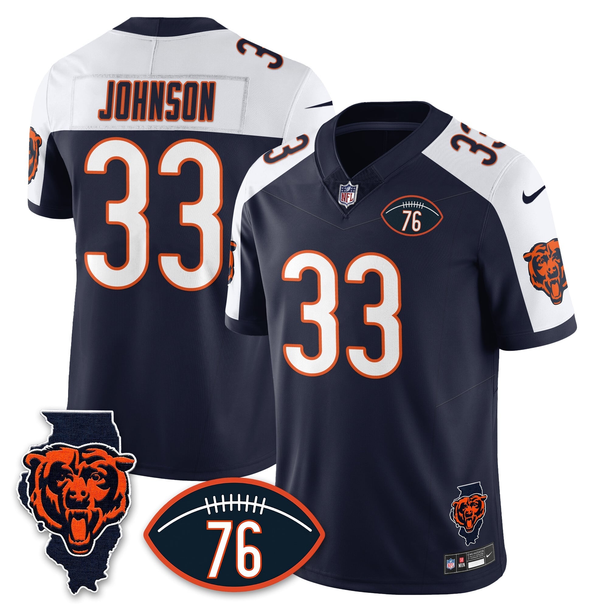 Women's Chicago Bears Honor Steve McMichael Jersey - All Stitched