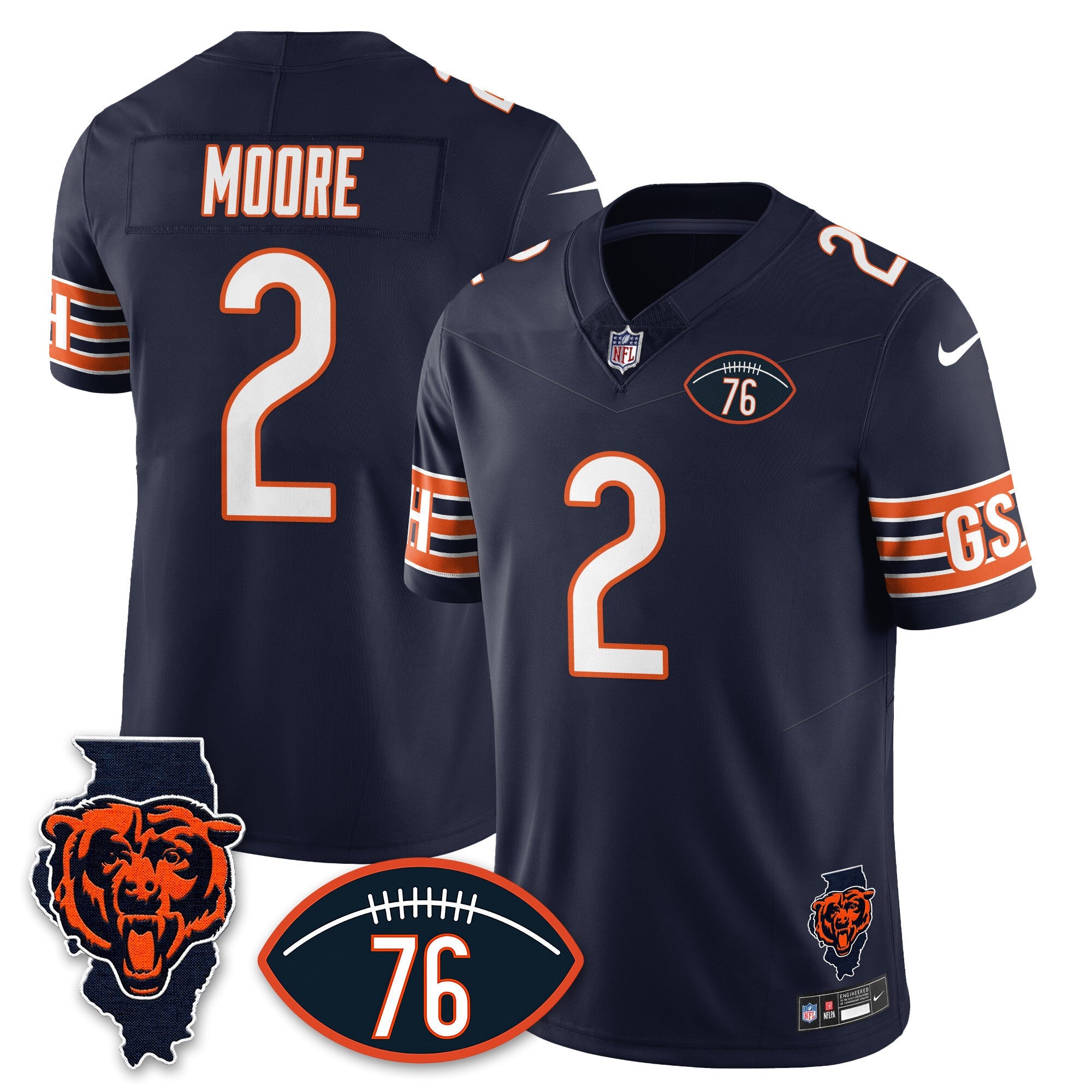 Women's Chicago Bears Honor Steve McMichael Jersey - All Stitched