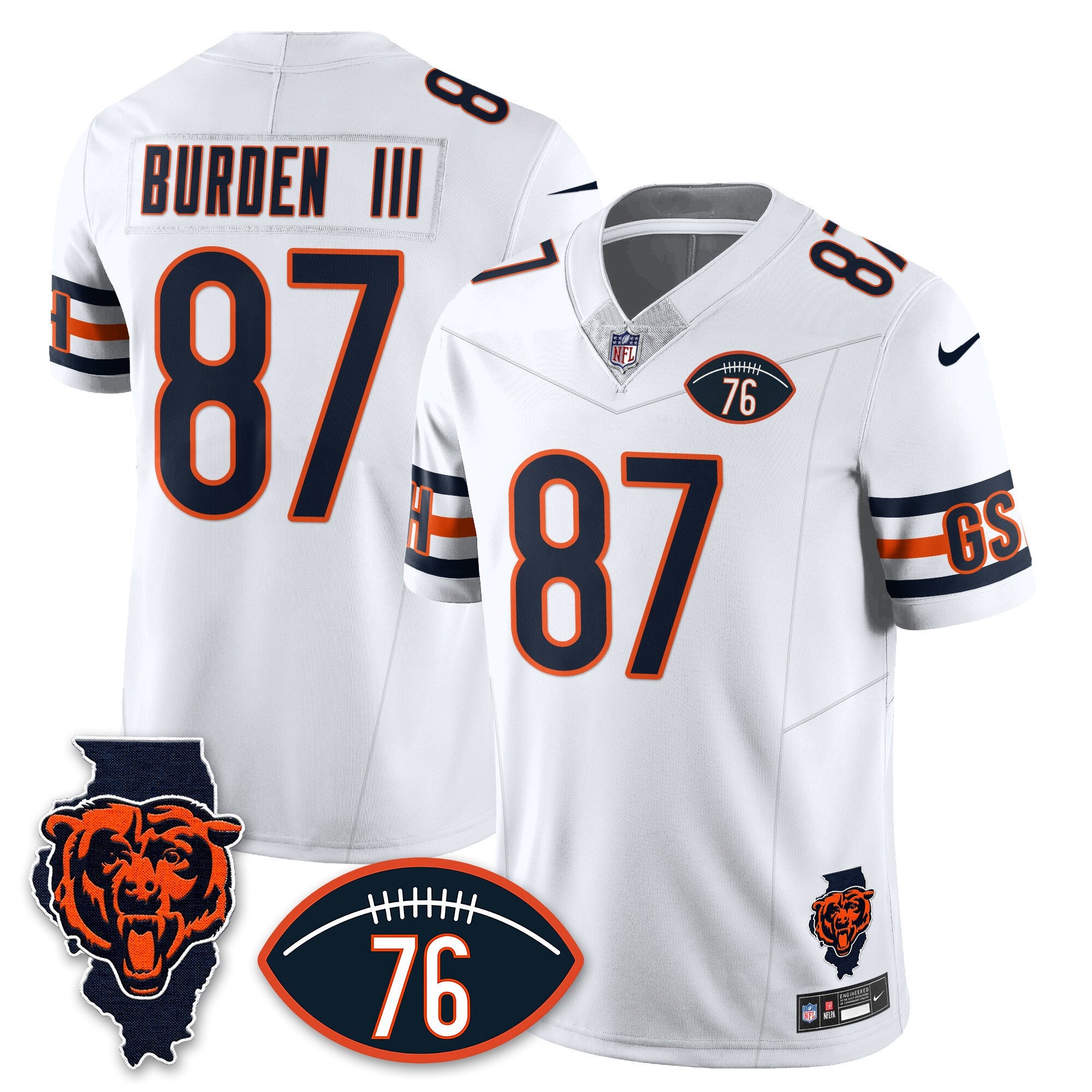 Women's Chicago Bears Honor Steve McMichael Jersey - All Stitched