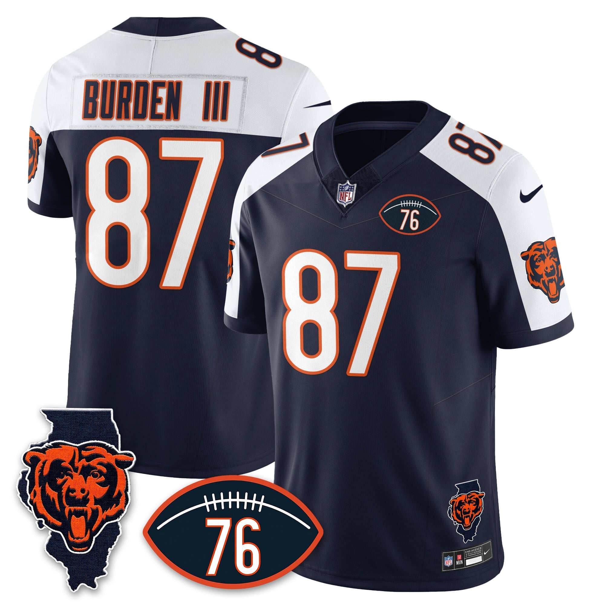 Women's Chicago Bears Honor Steve McMichael Jersey - All Stitched