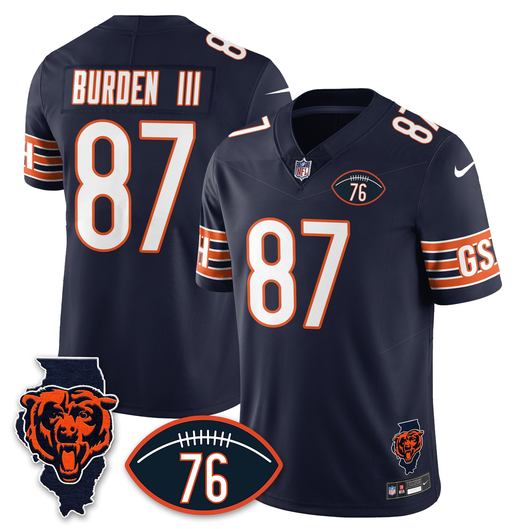 Women's Chicago Bears Honor Steve McMichael Jersey - All Stitched