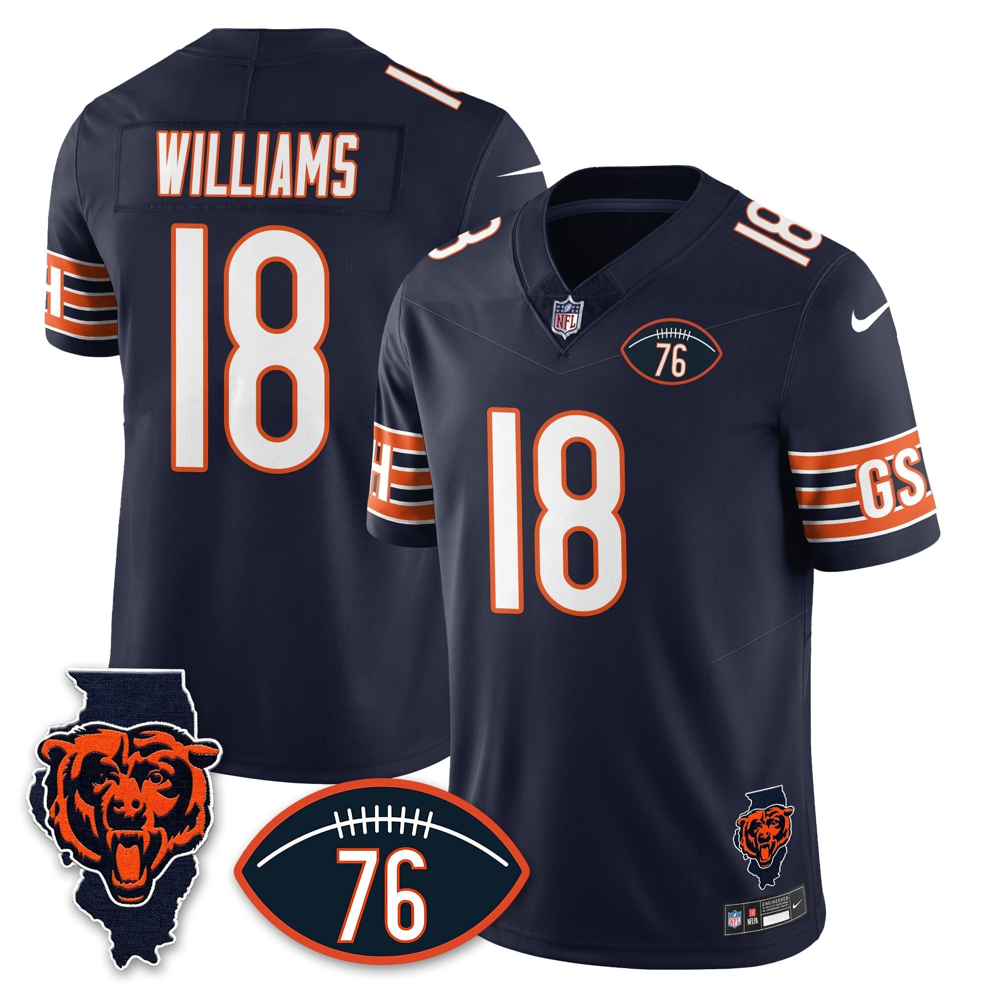 Women's Chicago Bears Honor Steve McMichael Jersey - All Stitched