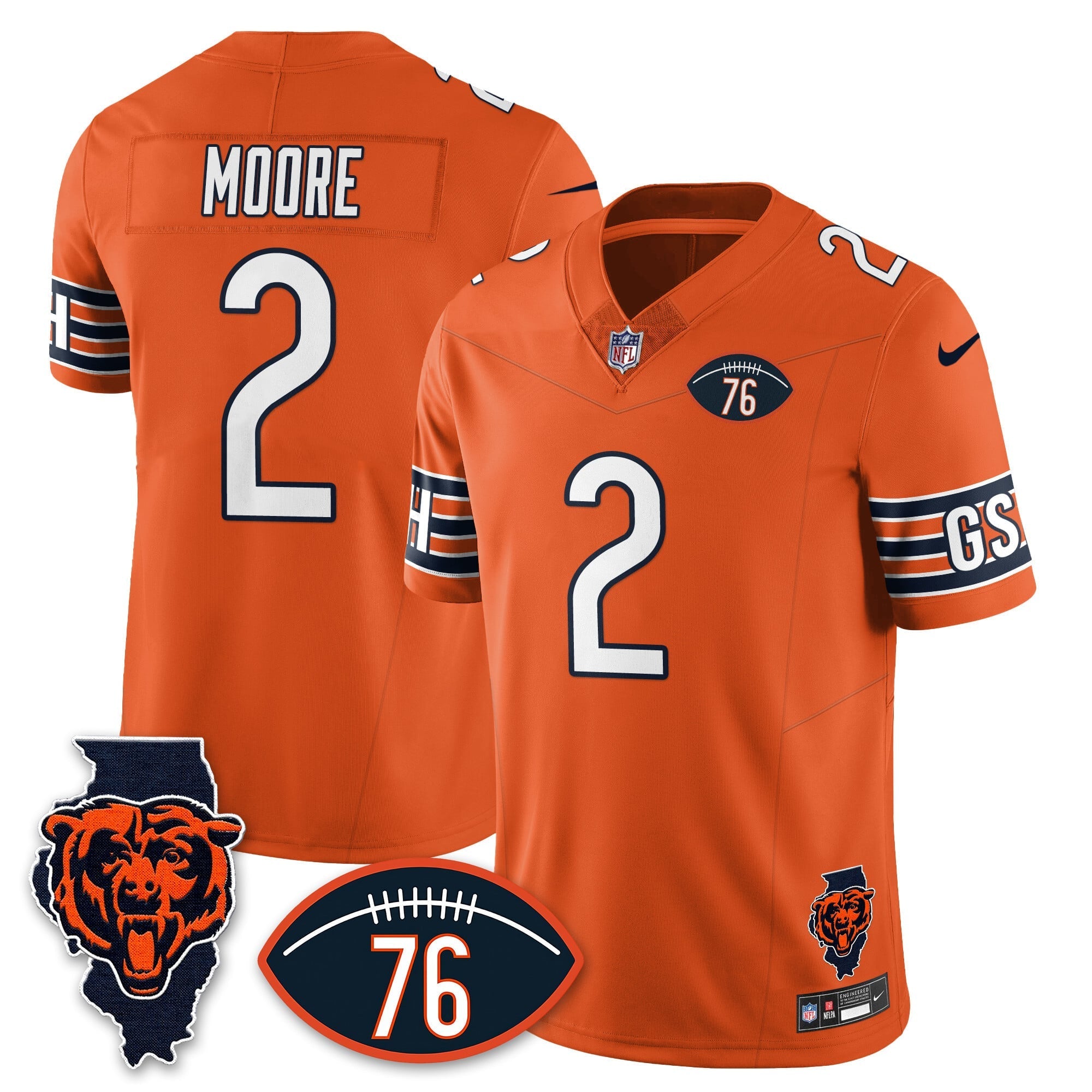 Women's Chicago Bears Honor Steve McMichael Jersey - All Stitched