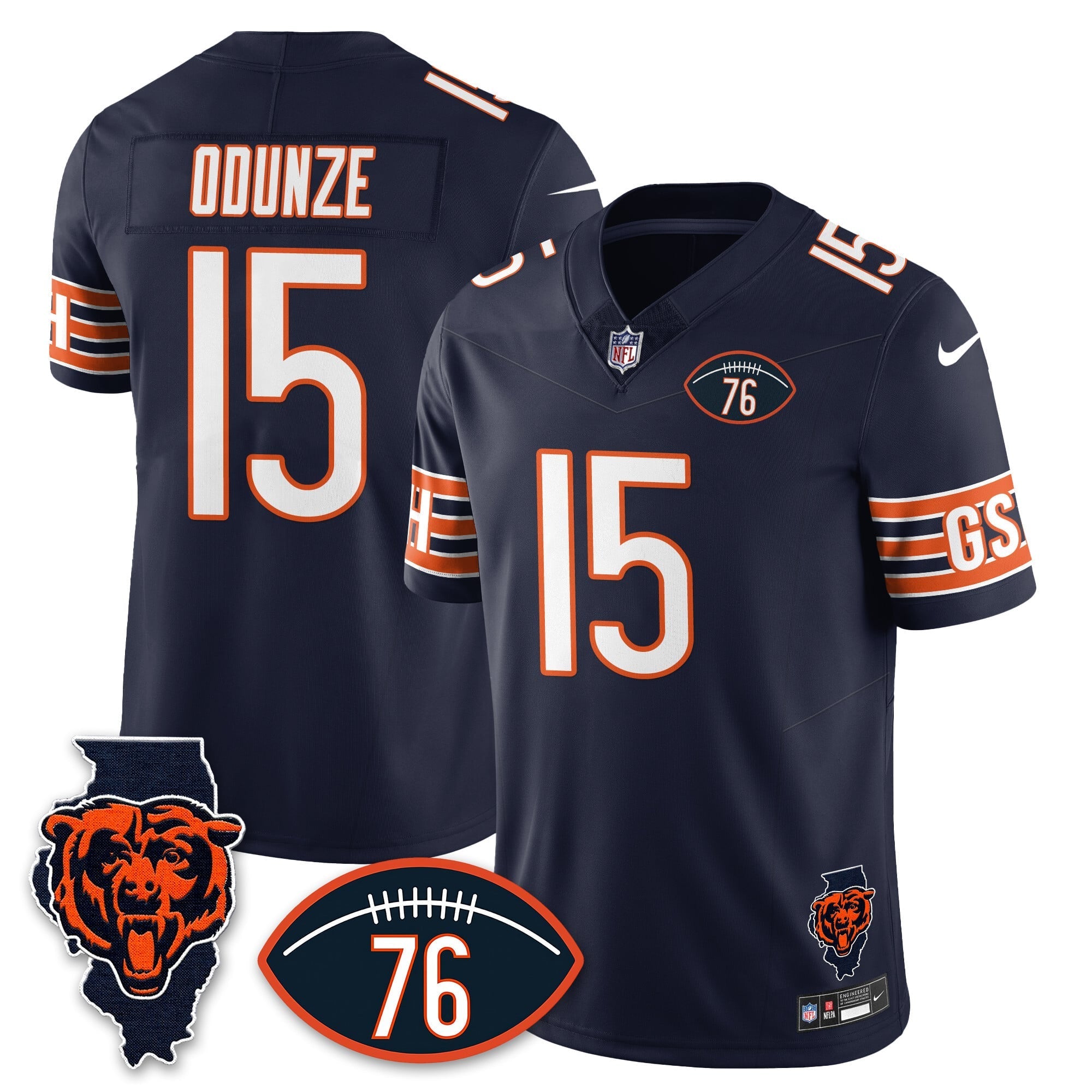 Women's Chicago Bears Honor Steve McMichael Jersey - All Stitched