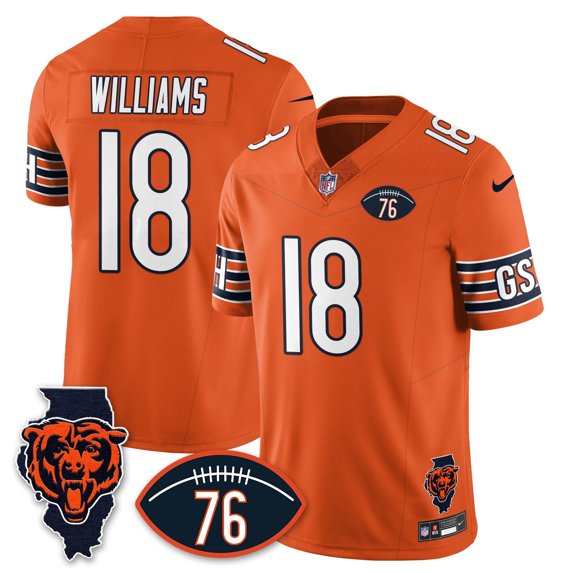 Women's Chicago Bears Honor Steve McMichael Jersey - All Stitched