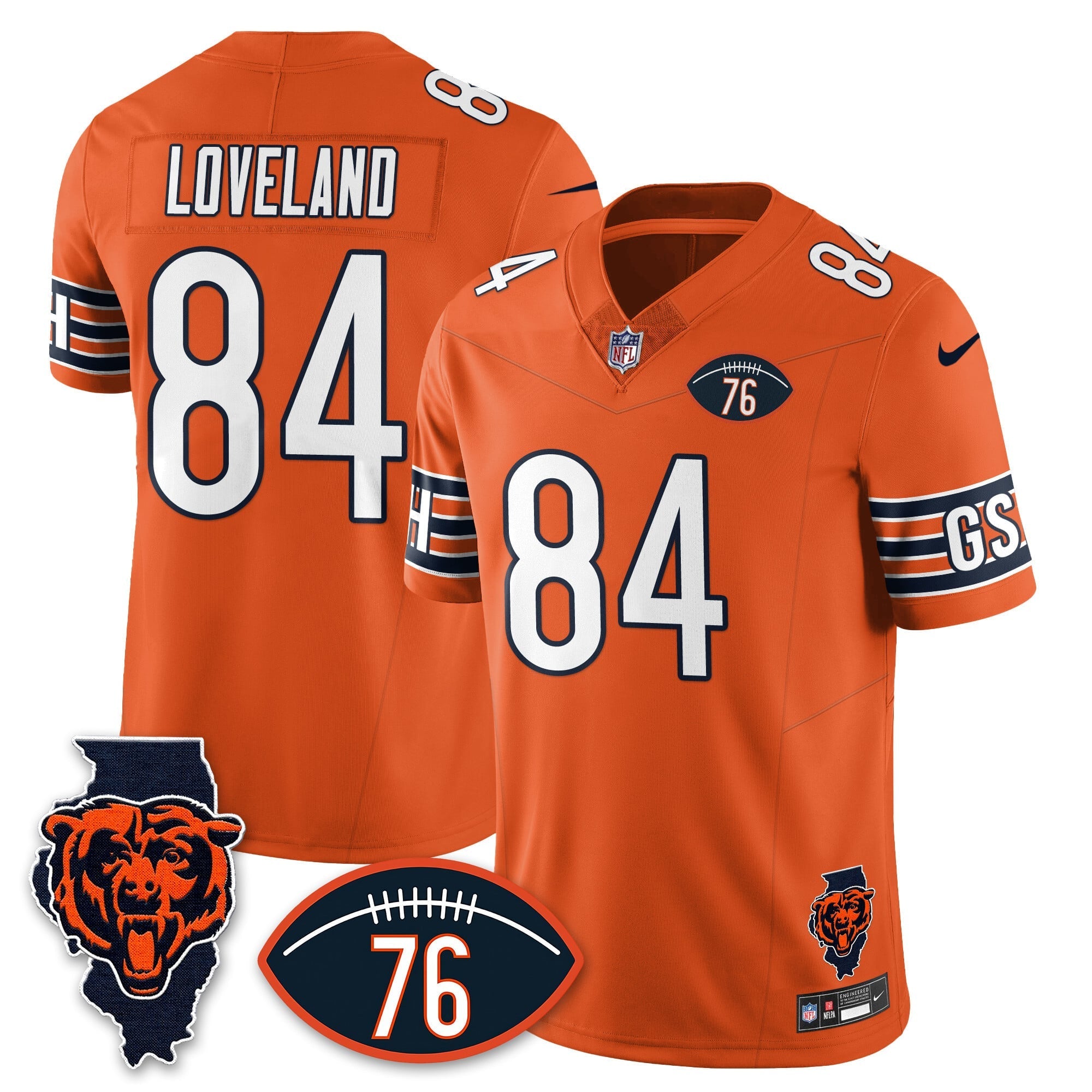 Women's Chicago Bears Honor Steve McMichael Jersey - All Stitched