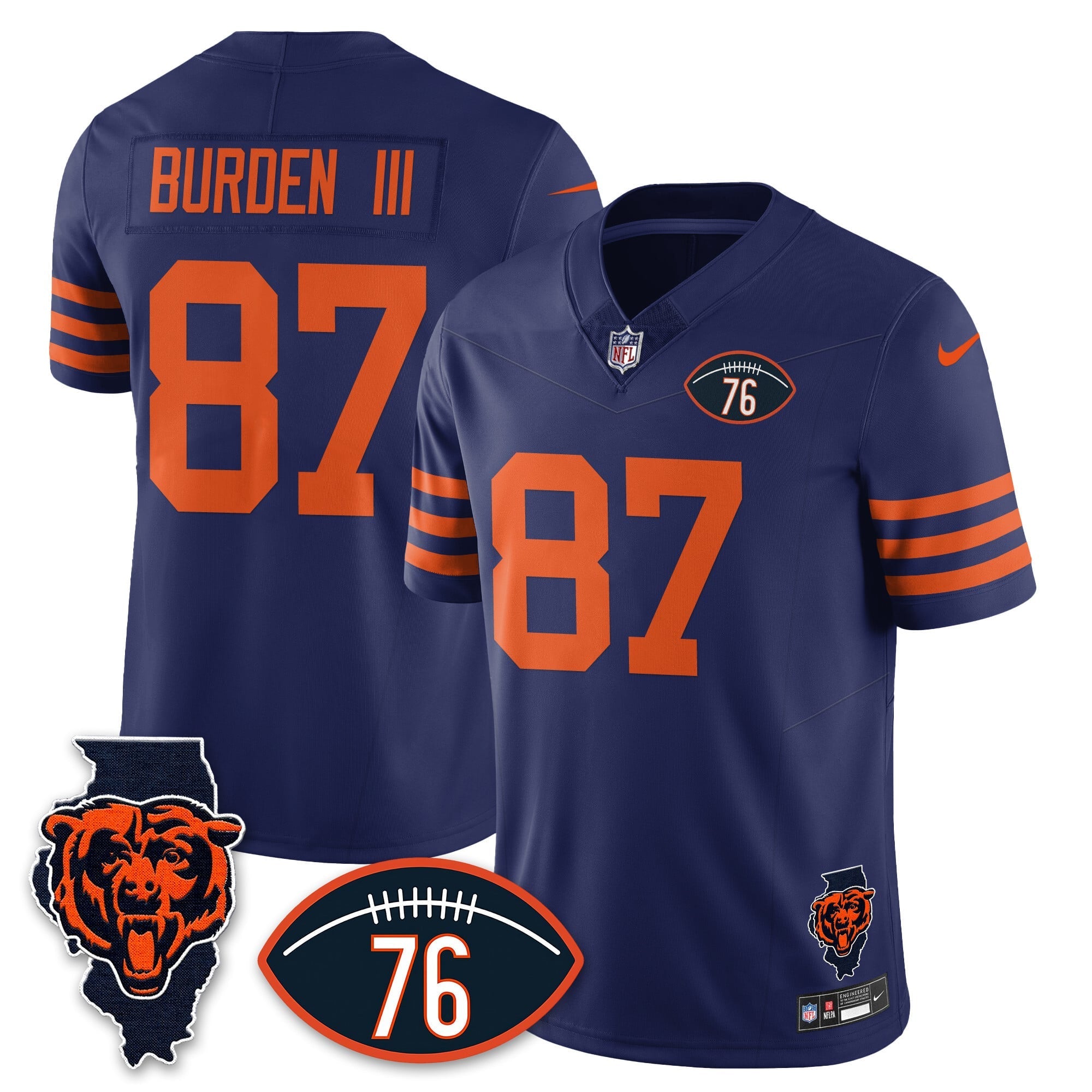 Women's Chicago Bears Honor Steve McMichael Jersey - All Stitched