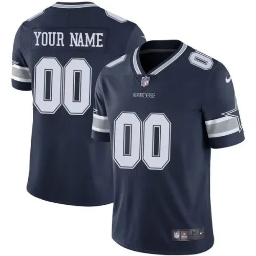 Custom Dallas Cowboys Navy Jersey – All Stitched