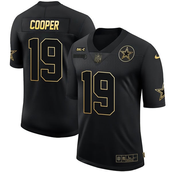 Men’s Dallas Cowboys Black Gold Jersey Collection – All Stitched