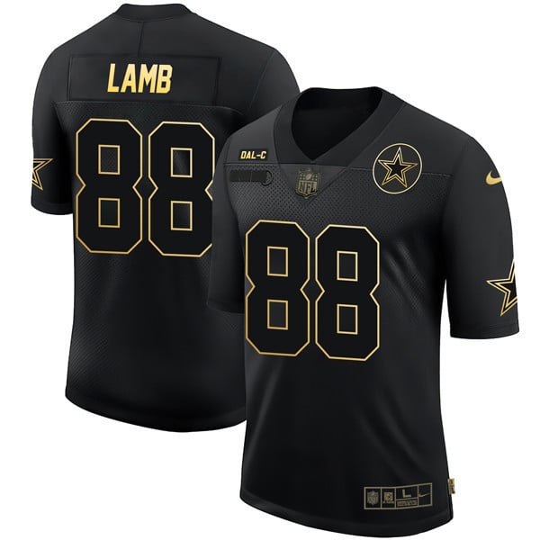 Men’s Dallas Cowboys Black Gold Jersey Collection – All Stitched