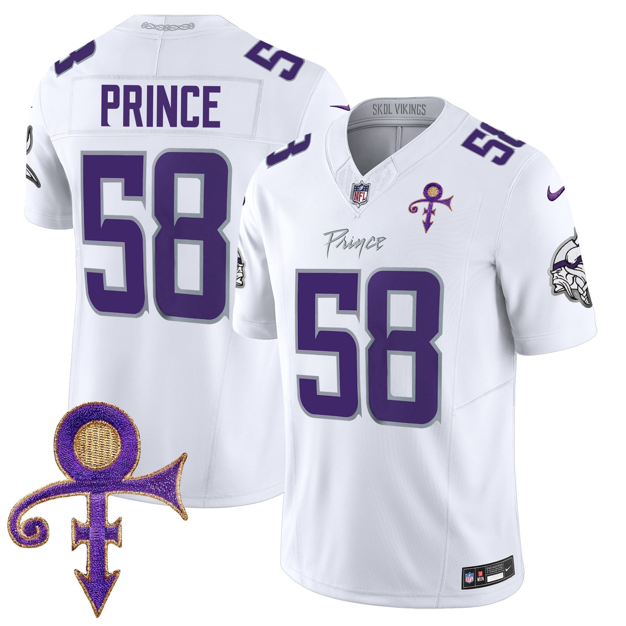 Women's Minnesota Vikings 2024 Prince Vapor Limited Jersey - All Stitched