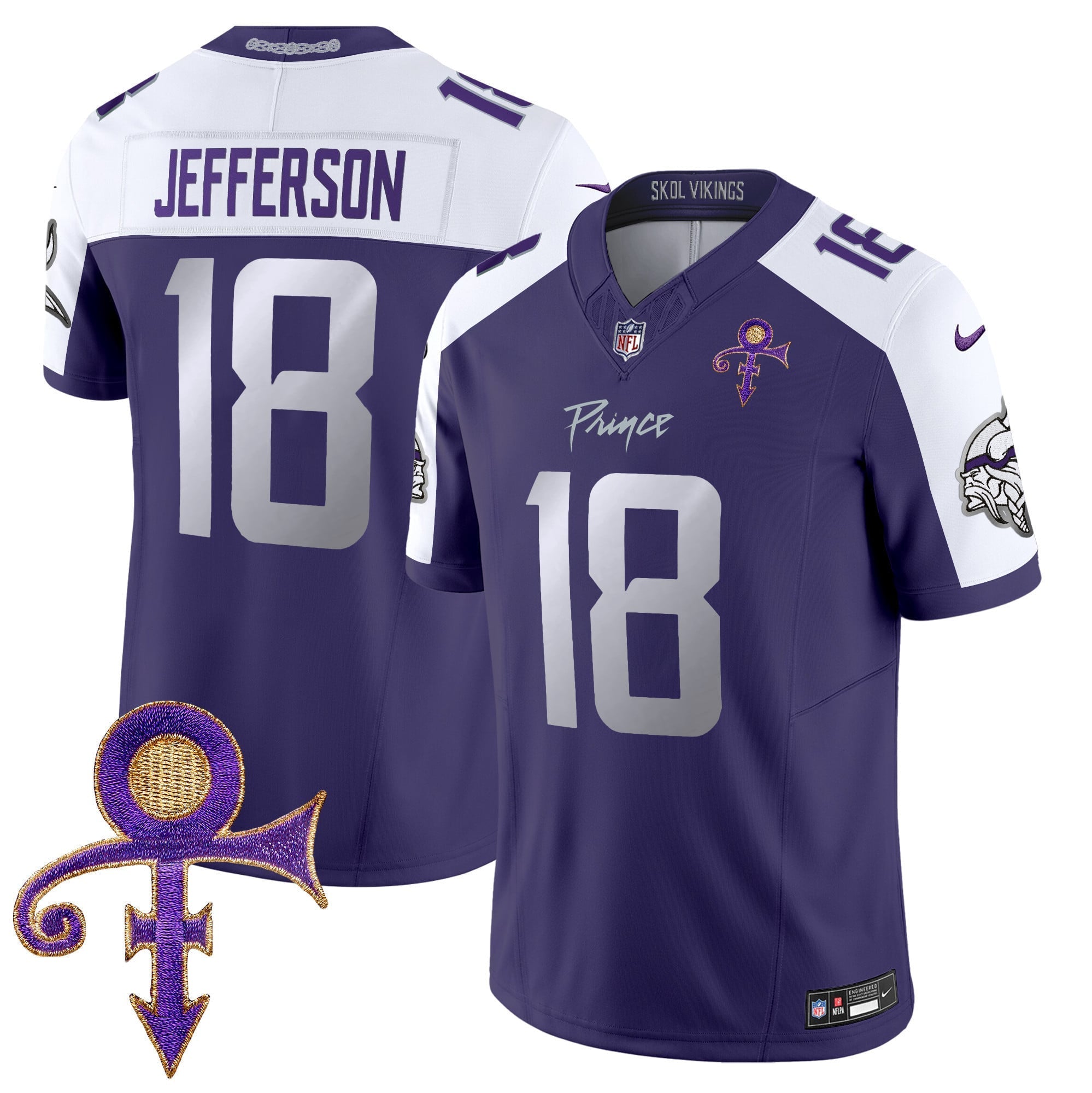 Women's Minnesota Vikings 2024 Prince Vapor Limited Jersey - All Stitched