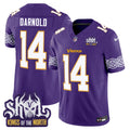 Men's Minnesota Vikings King Of The North Patch Throwback Vapor Limited Jersey V2 - All Stitched