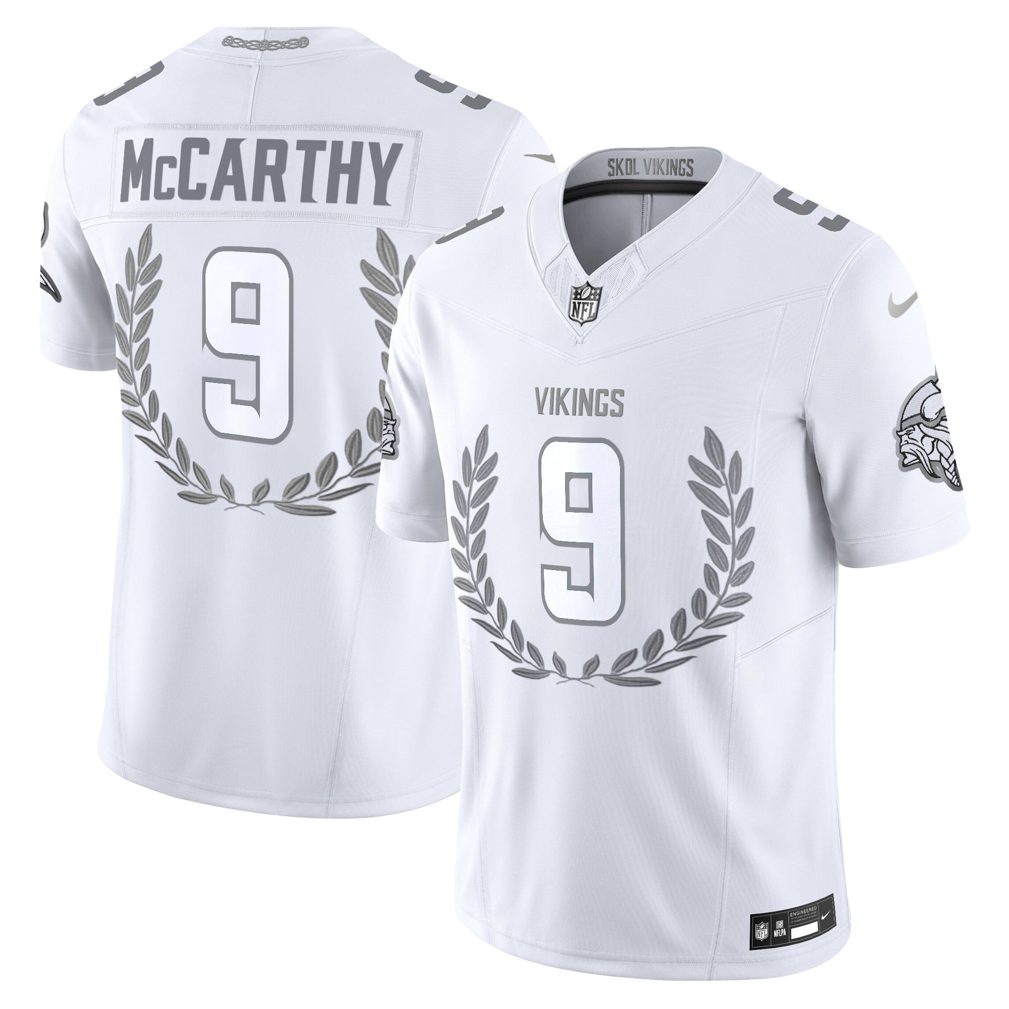 Minnesota Vikings Platinum MVP Vapor Limited Jersey - All Stitched