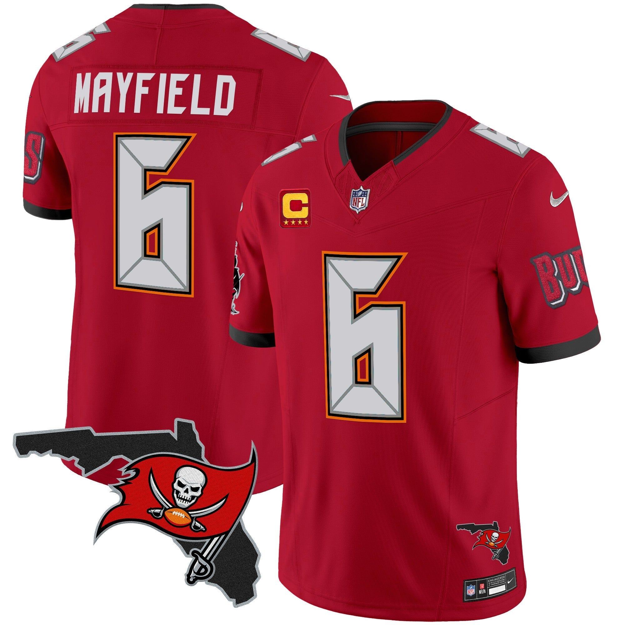 Men's Buccaneers Florida Patch Vapor Limited Jersey V2 - All Stitched