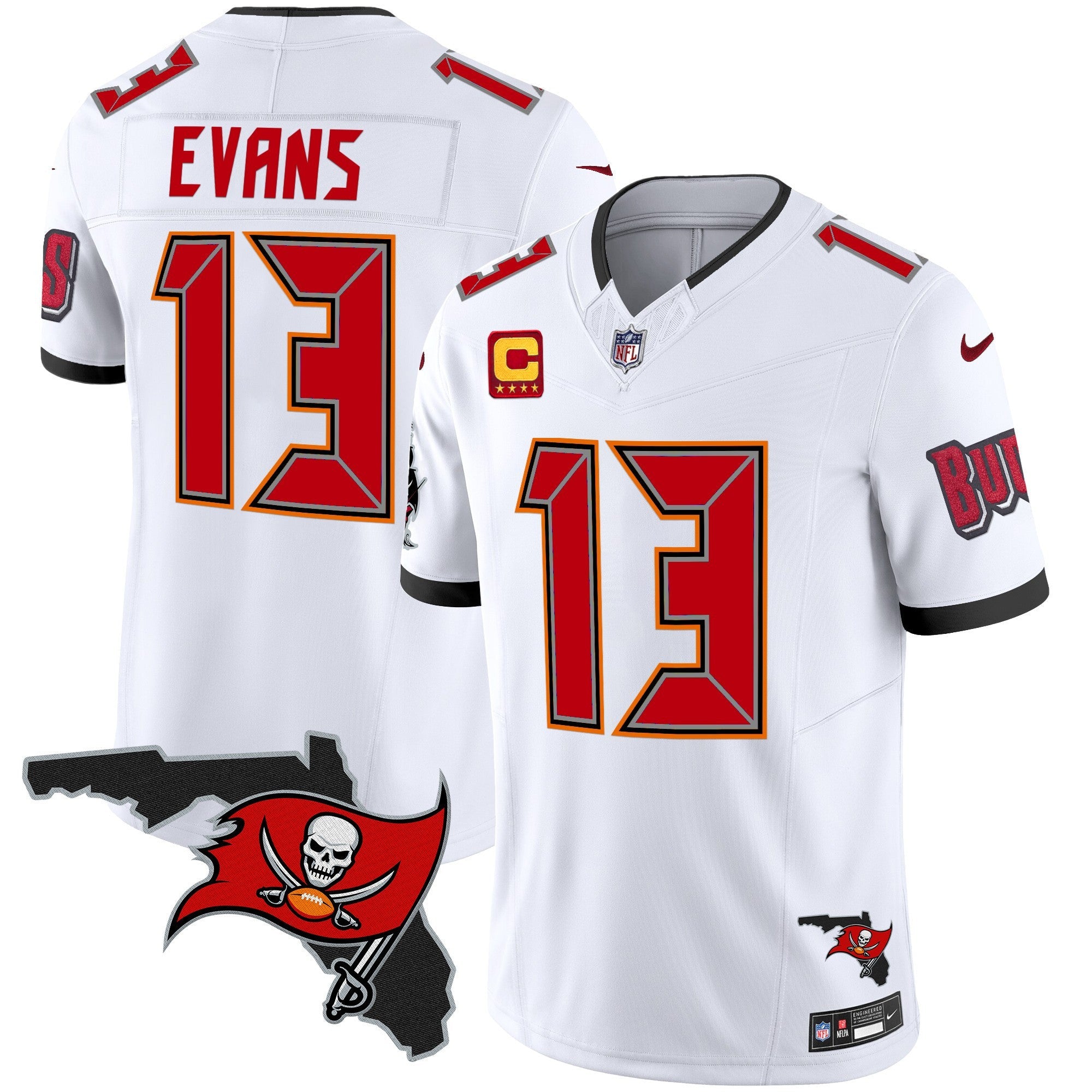 Men's Buccaneers Florida Patch Vapor Limited Jersey V2 - All Stitched