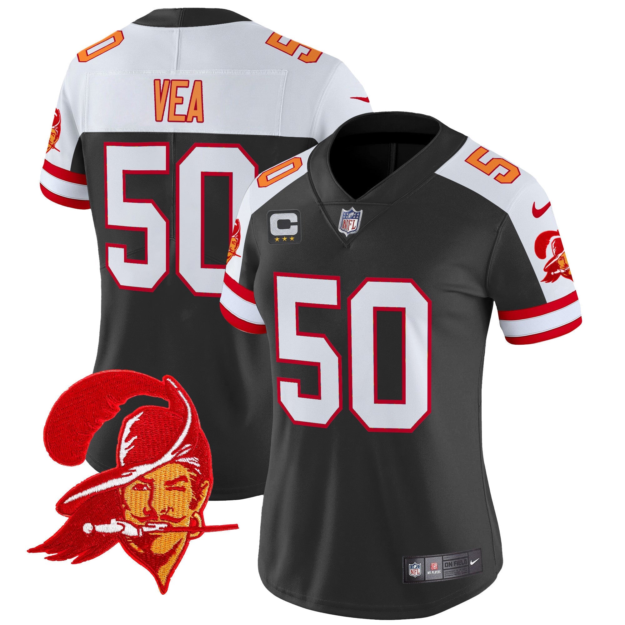 Women's Tampa Bay Buccaneers Throwback Vapor Limited Jersey V2 - All Stitched