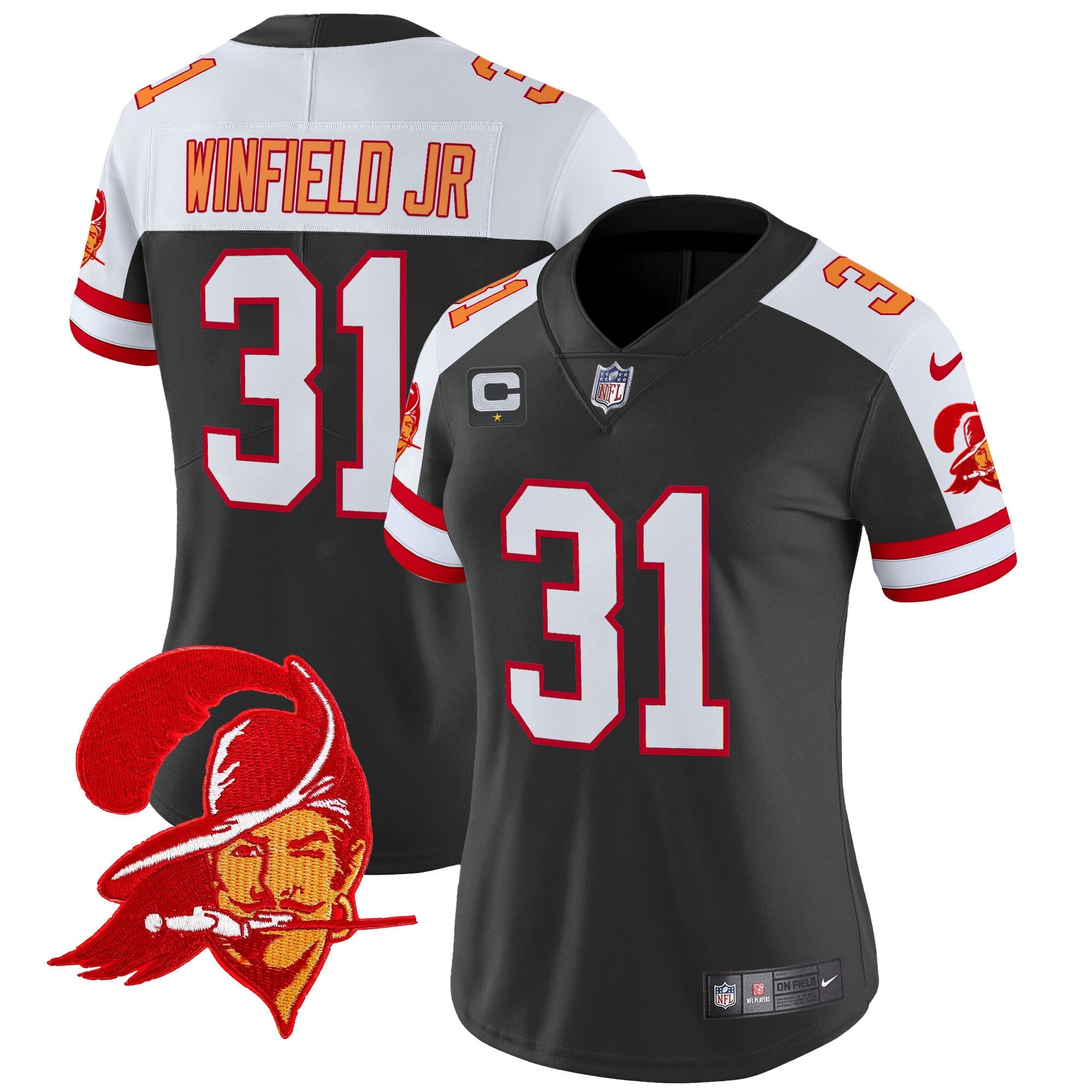 Women's Tampa Bay Buccaneers Throwback Vapor Limited Jersey V2 - All Stitched