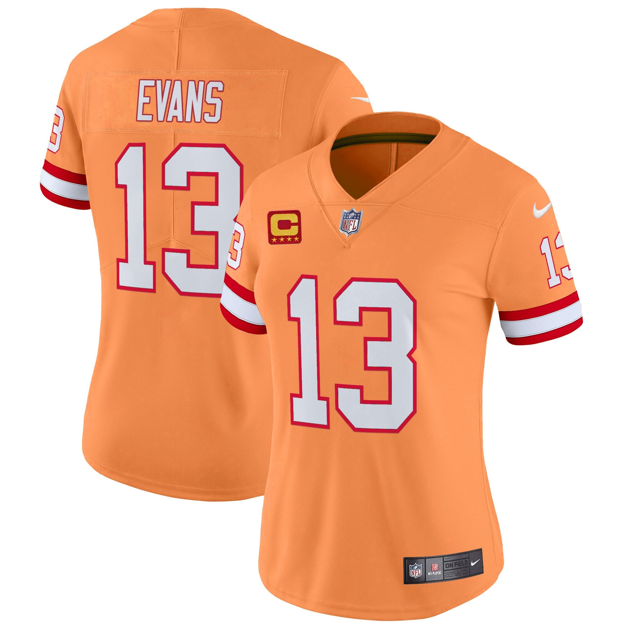 Women's Tampa Bay Buccaneers Throwback Vapor Limited Jersey V2 - All Stitched