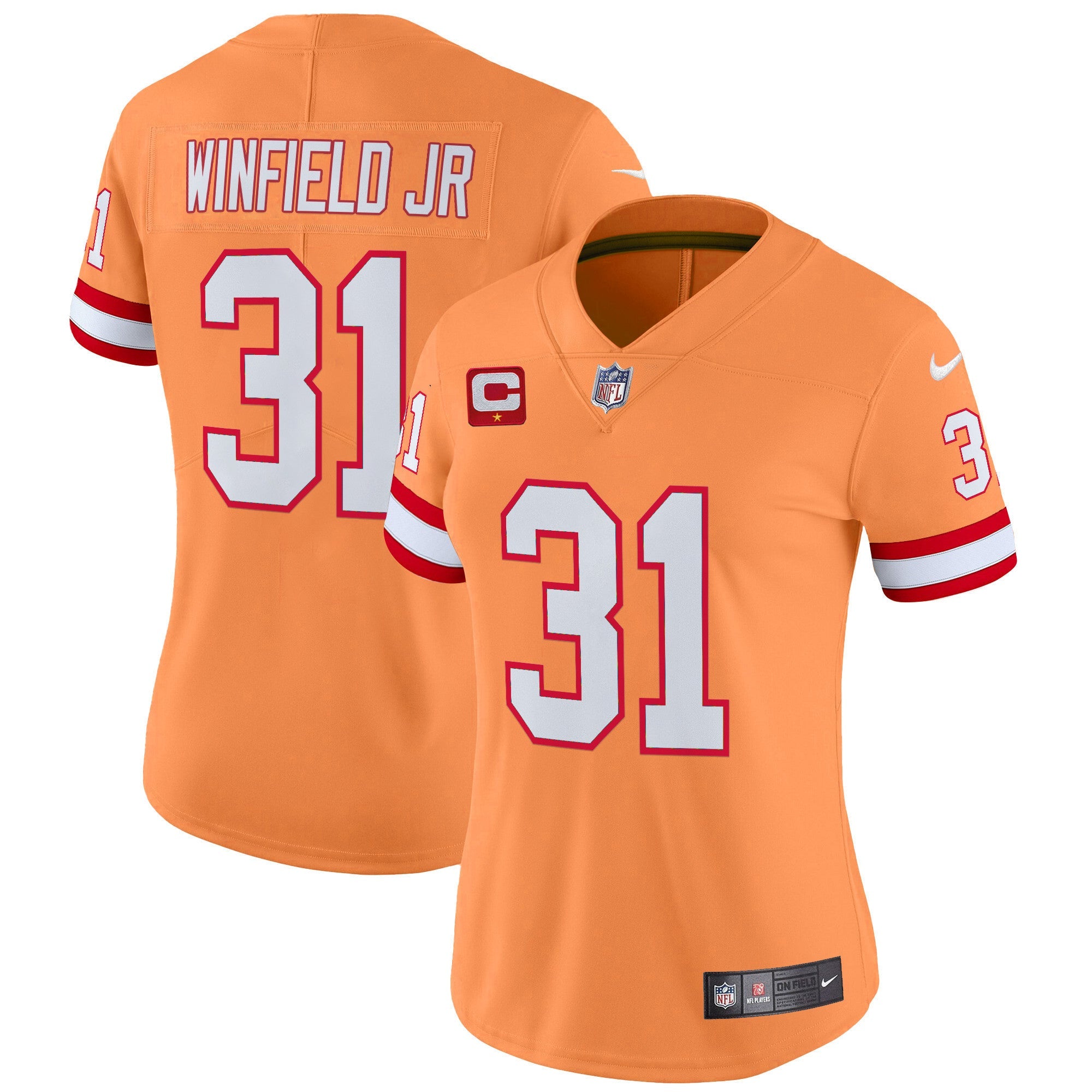 Women's Tampa Bay Buccaneers Throwback Vapor Limited Jersey V2 - All Stitched