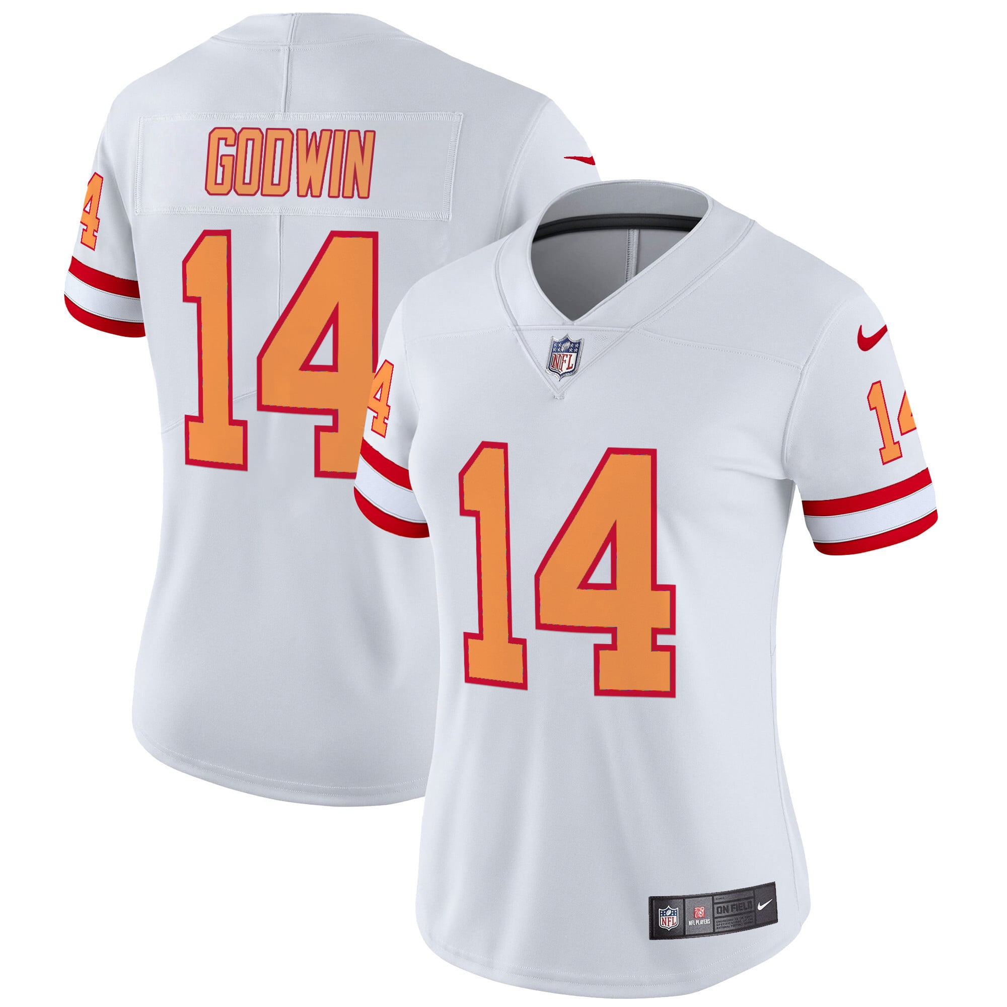 Women's Tampa Bay Buccaneers Throwback Vapor Limited Jersey V2 - All Stitched