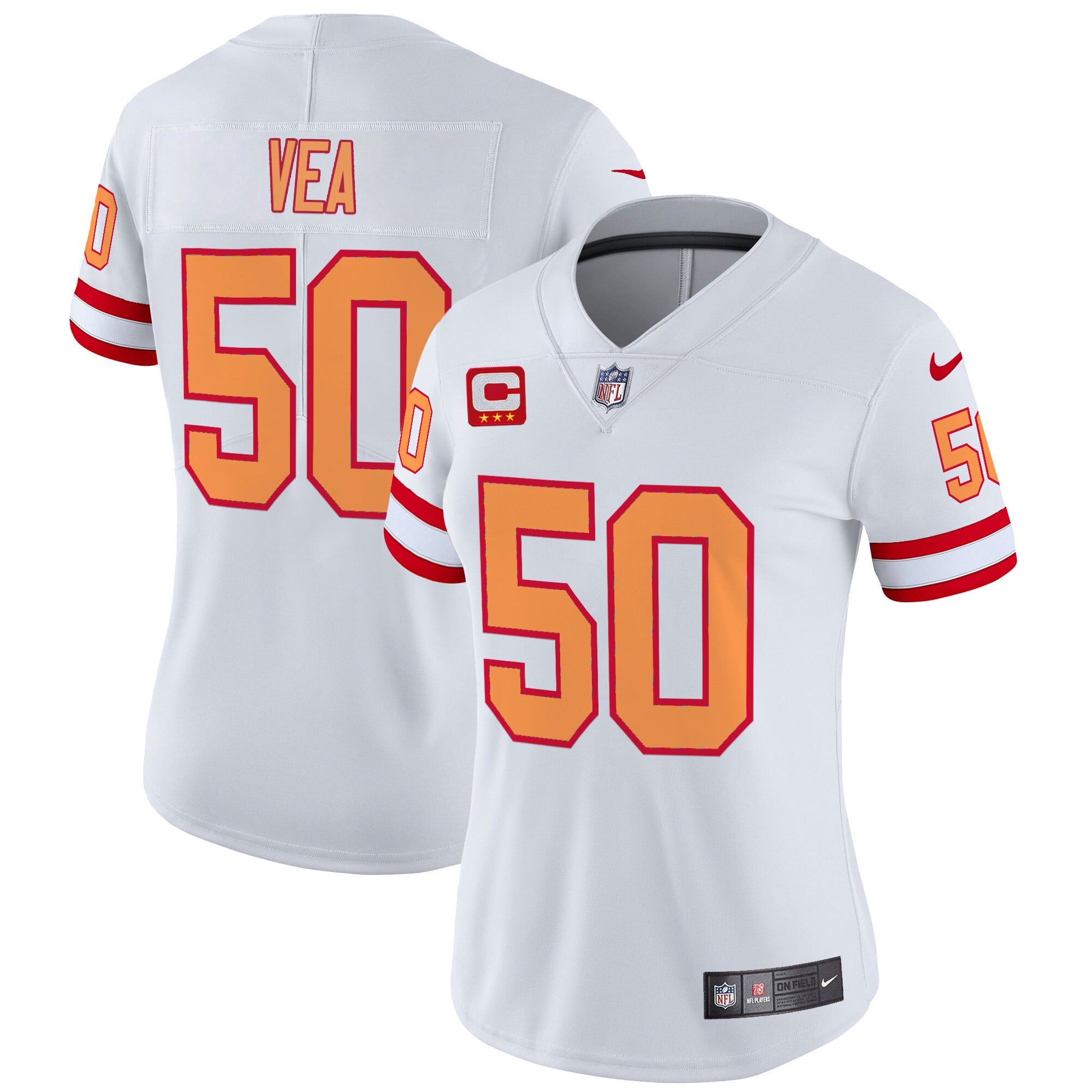 Women's Tampa Bay Buccaneers Throwback Vapor Limited Jersey V2 - All Stitched